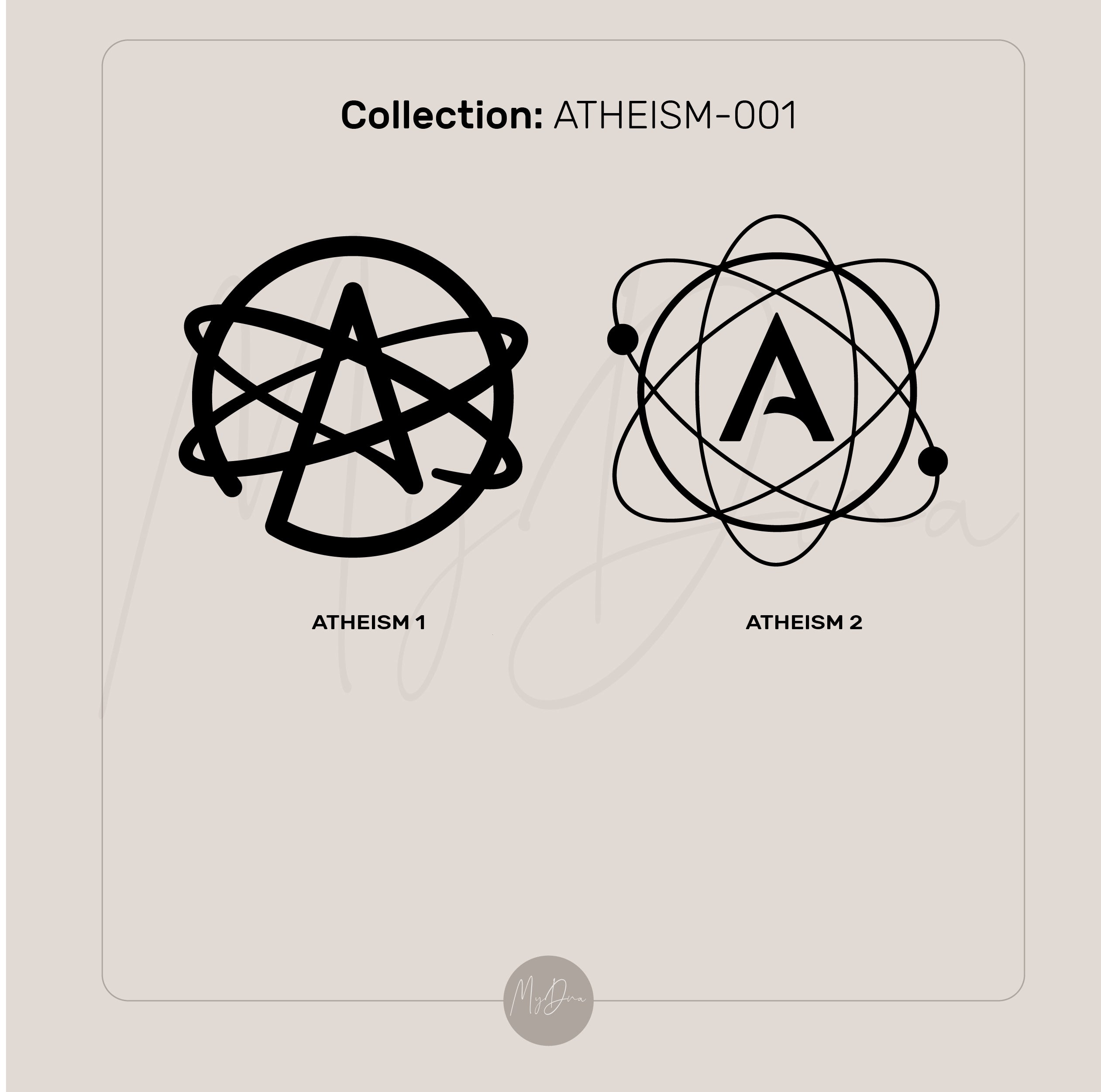 Engraved Atheism Signet Ring