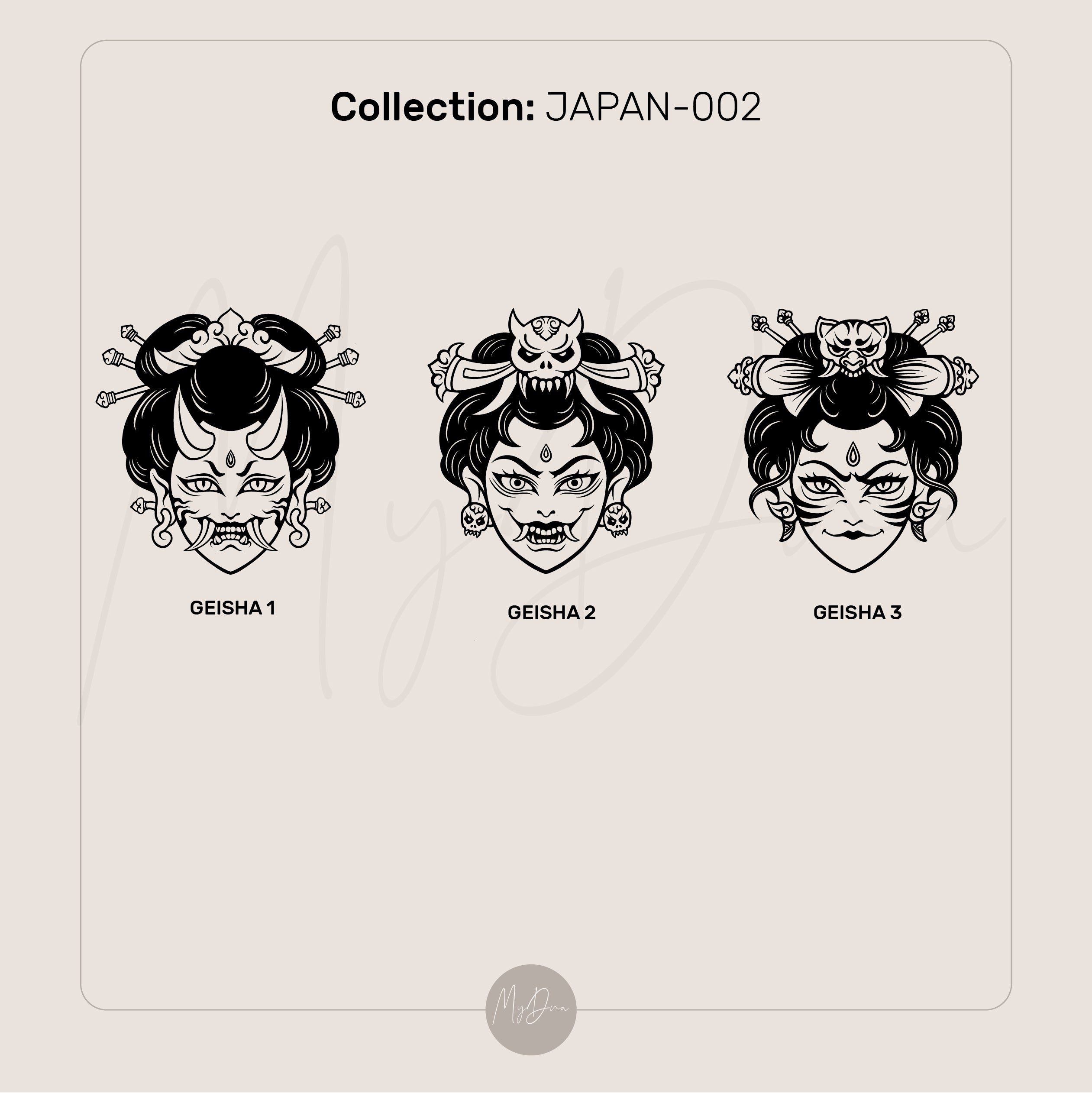 Custom Engraved Geisha Ring