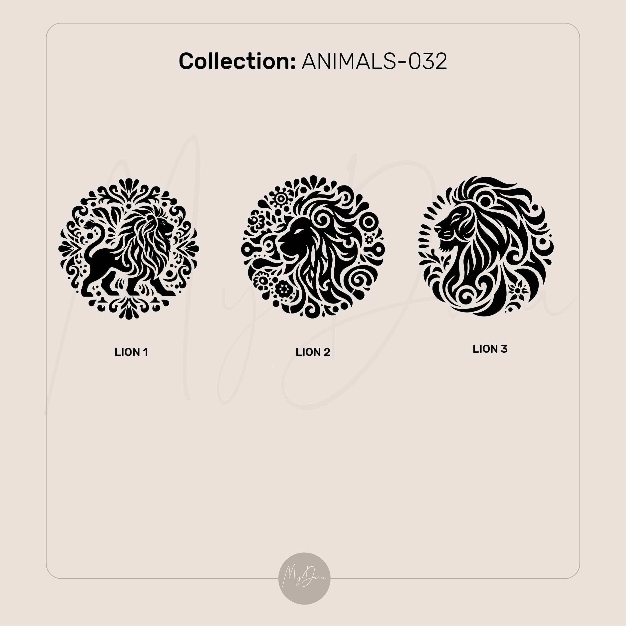 Gold Lion Tribal Signet Ring