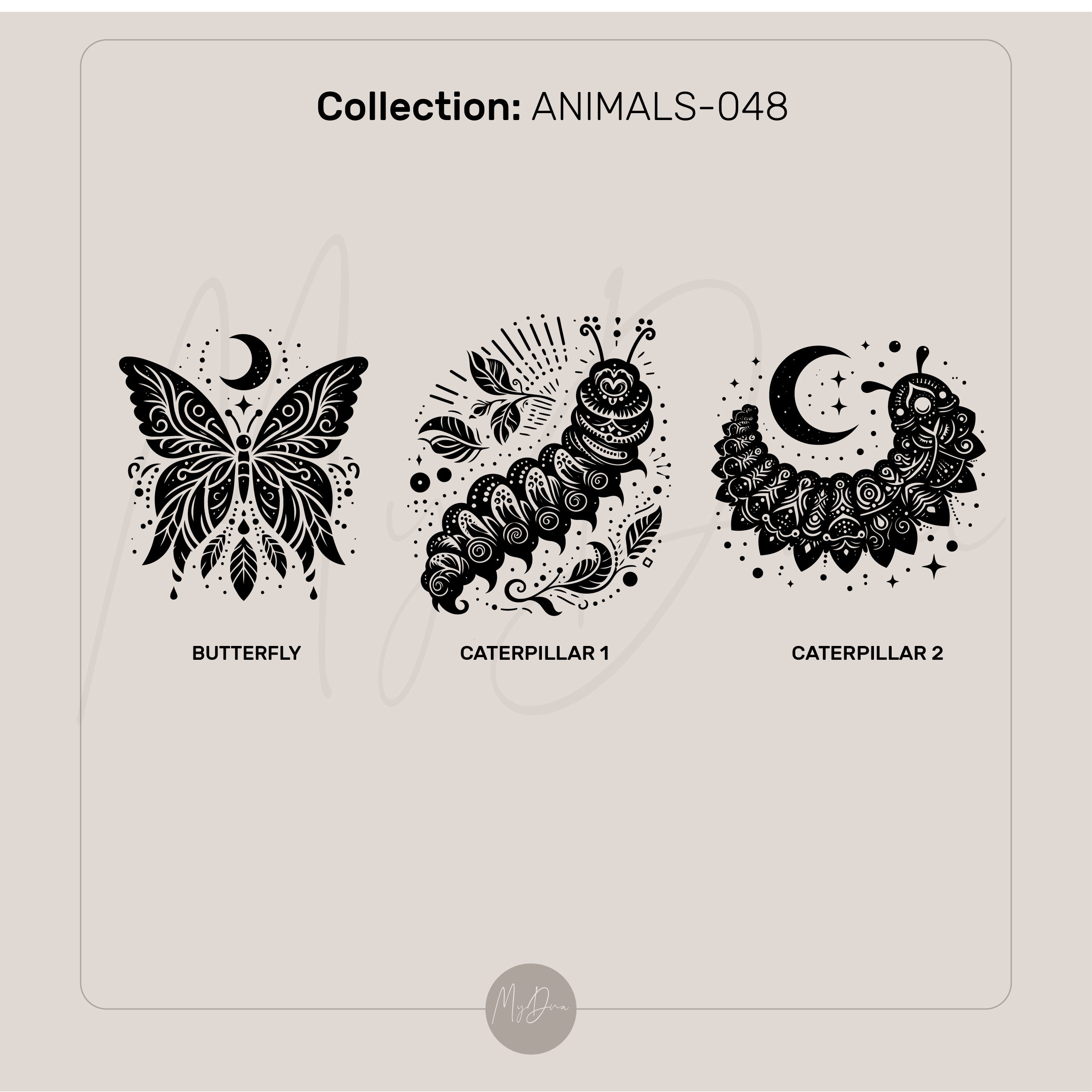 Engraved Caterpillar Ring