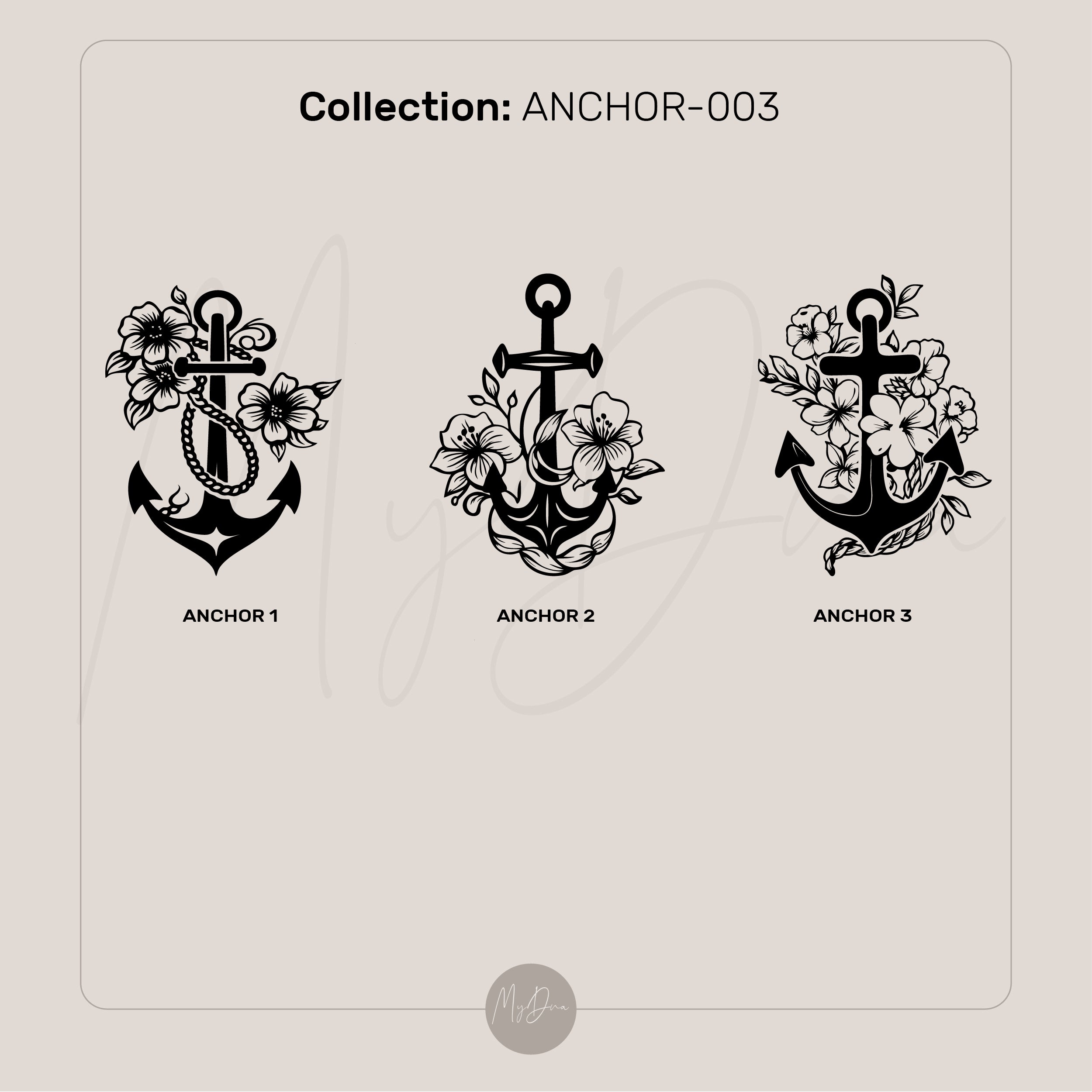 Gold Anchor Signet Ring