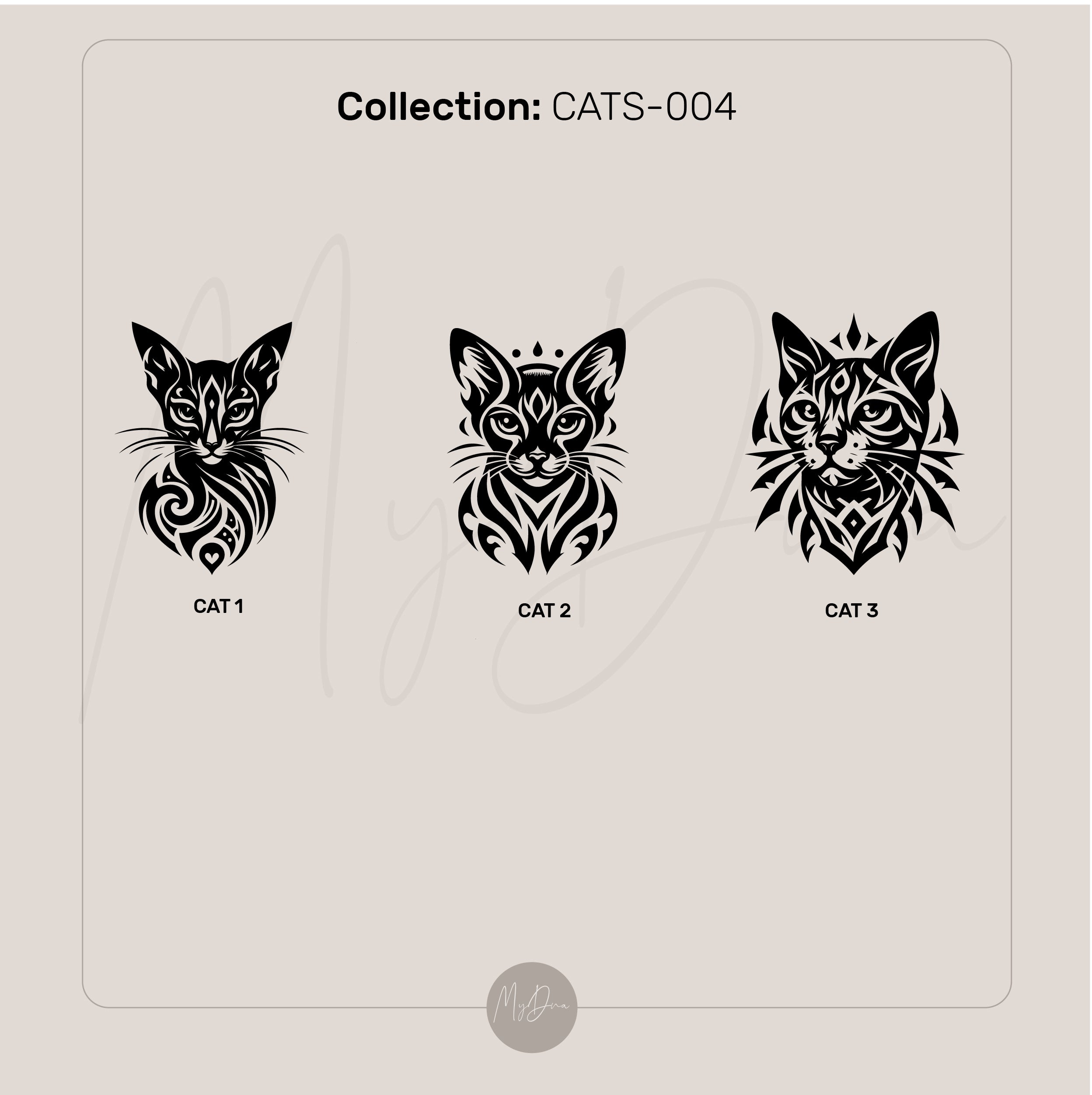 Tribal Cat Signet Ring
