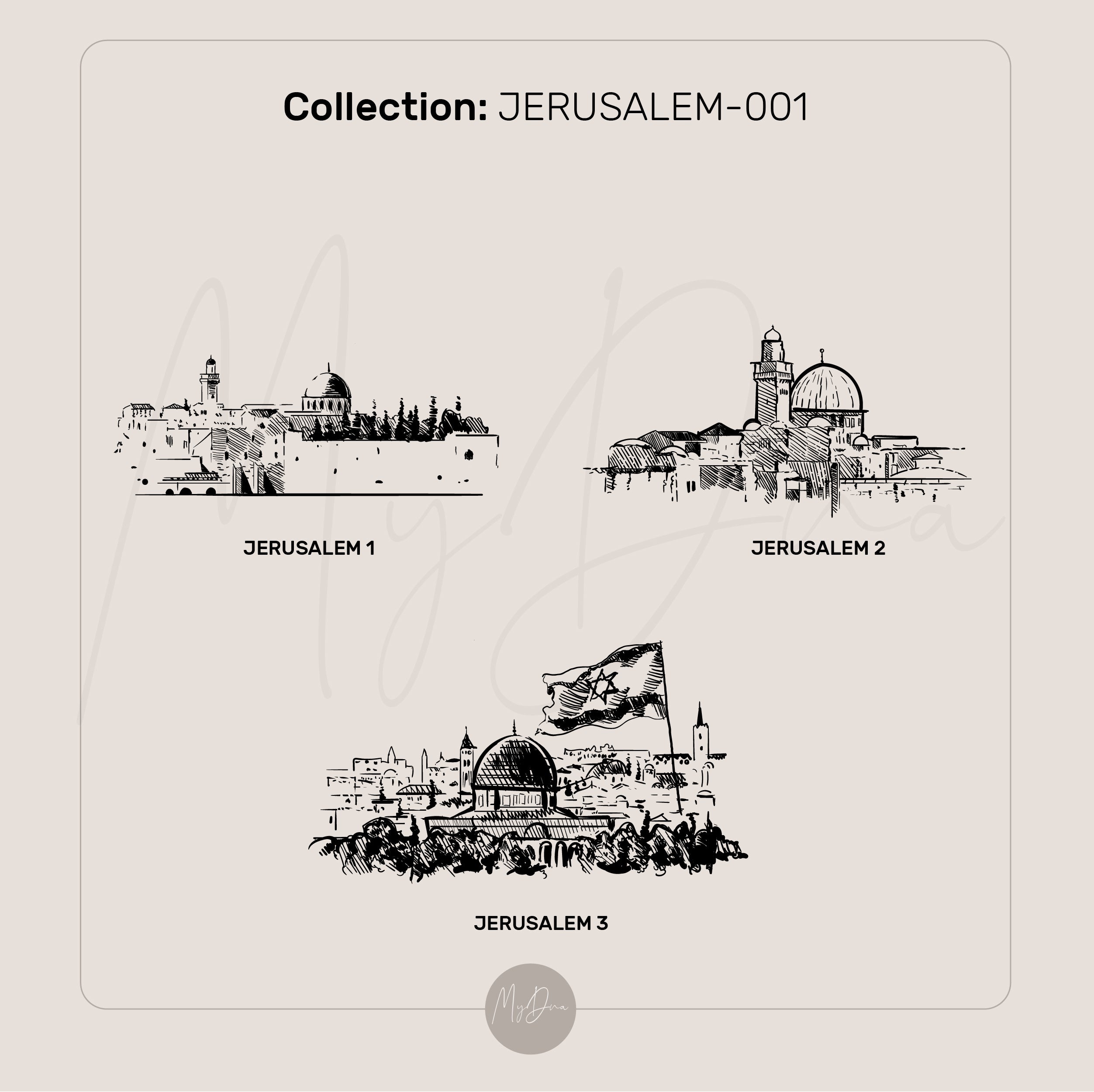 Jerusalem Gold Signet Ring