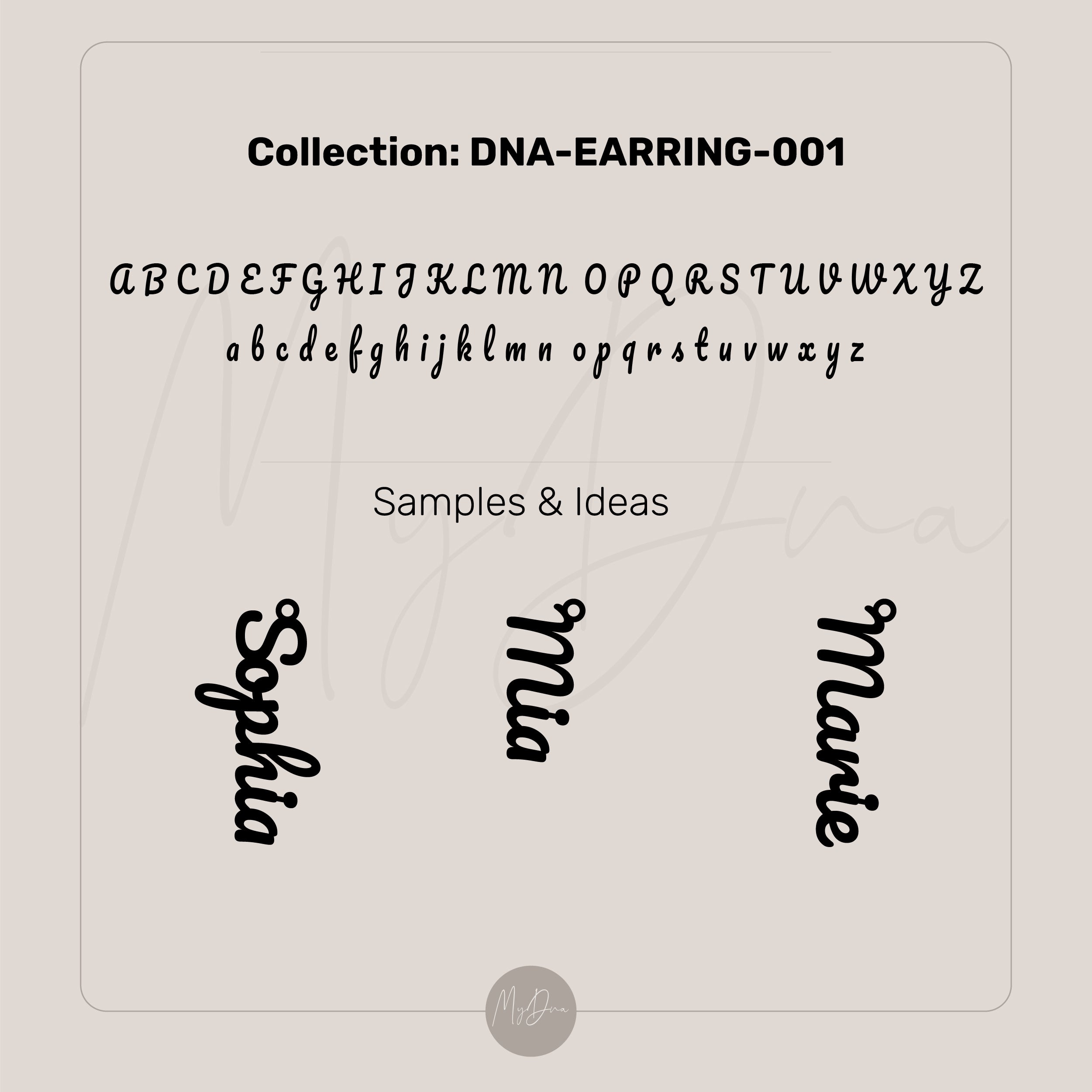 Anniversary Initials Earrings