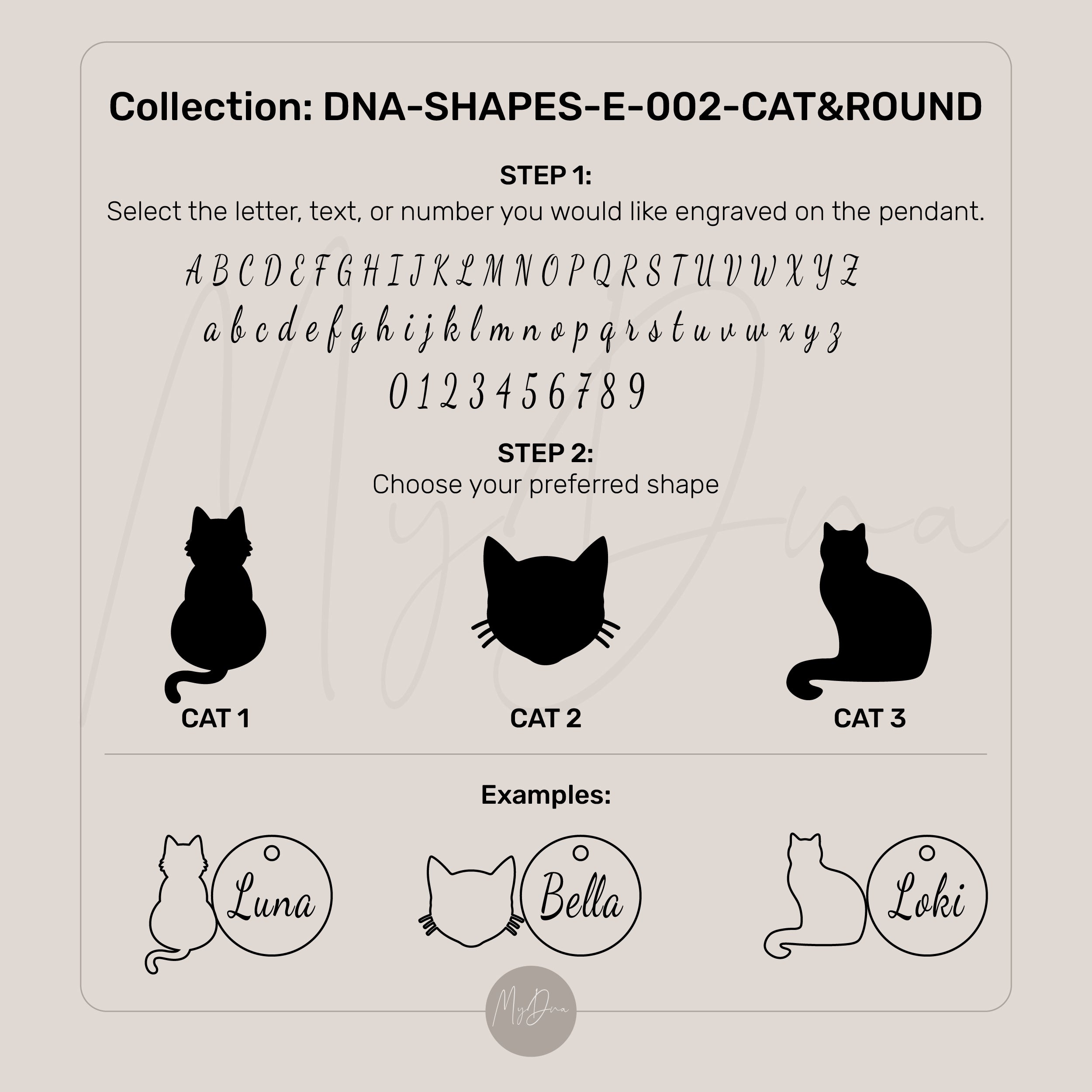 Personalized Cat Necklace