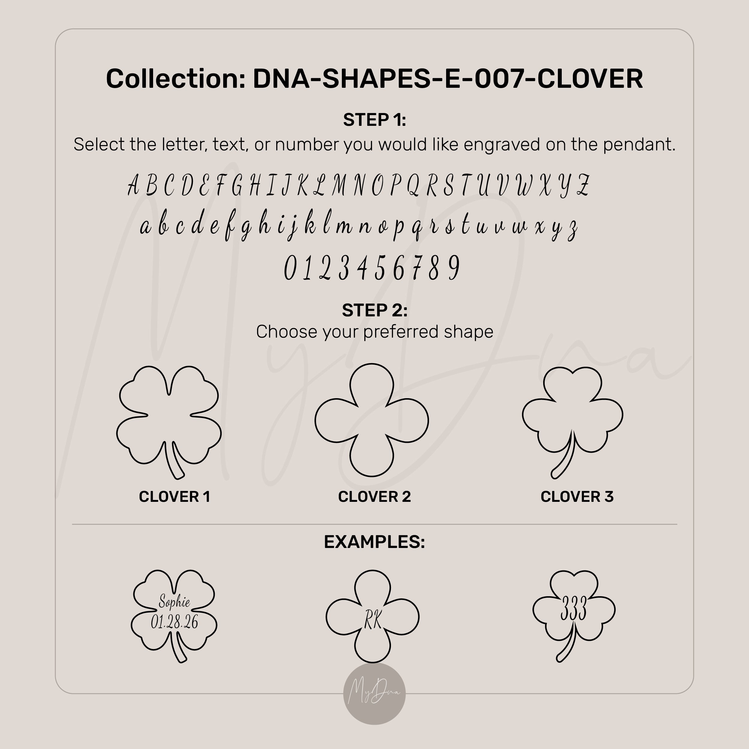 Custom Clover Anklet