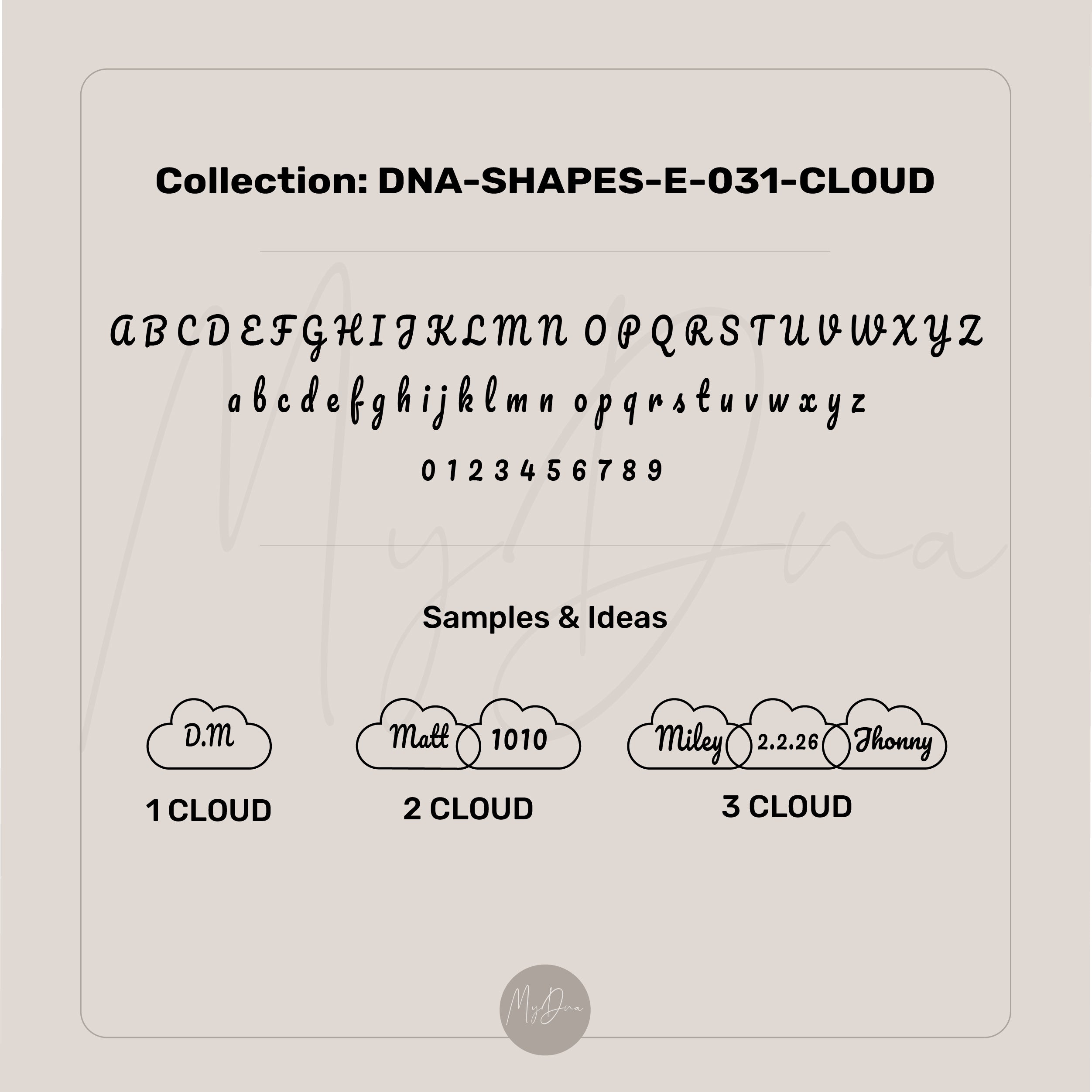 Cloud Name Bracelet