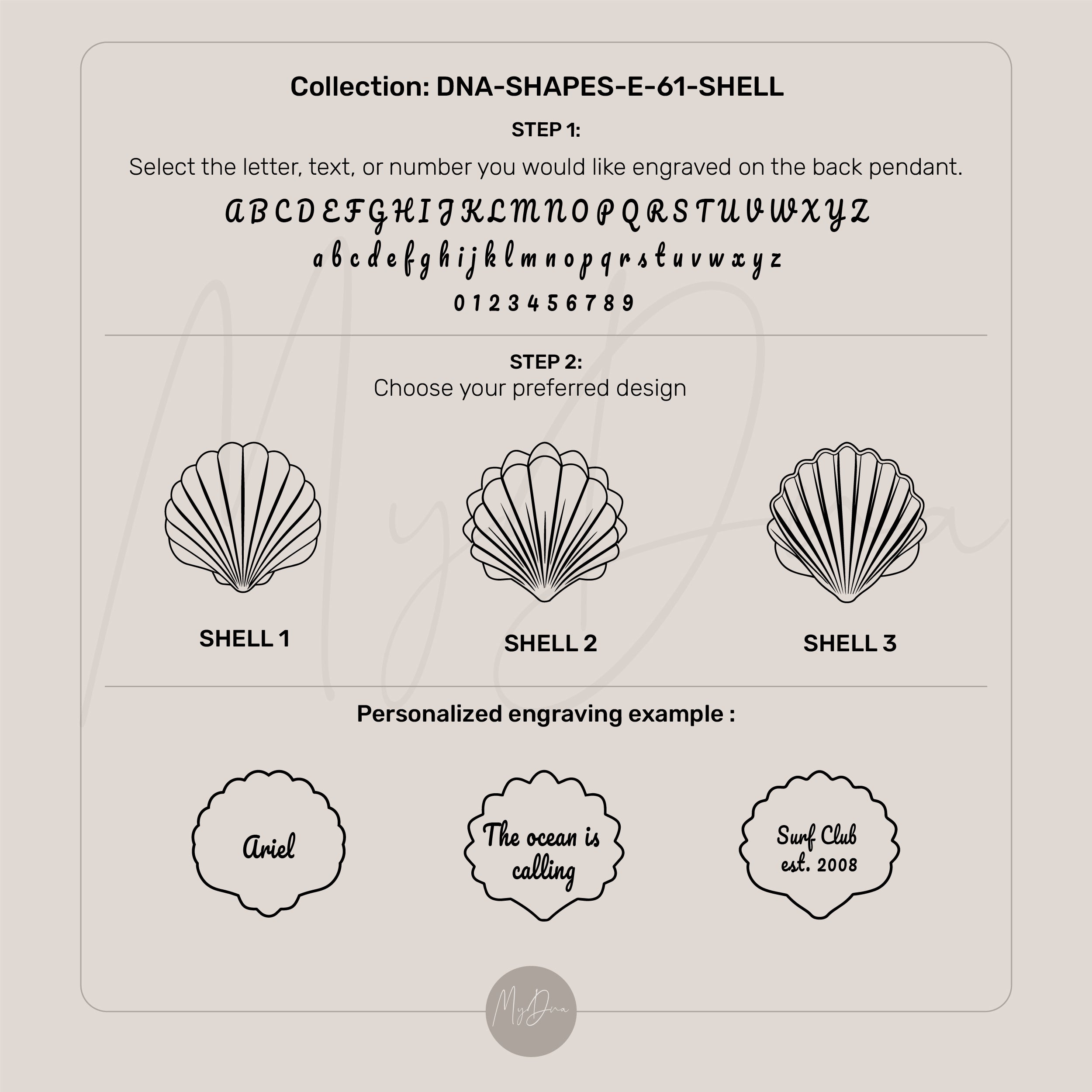 Custom Engraved Seashell