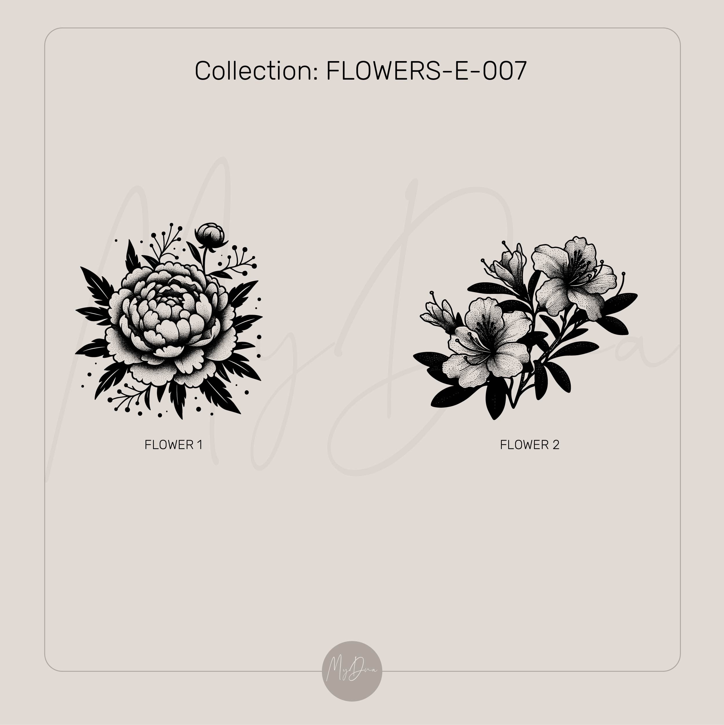 Engraved Flower Gold Ring