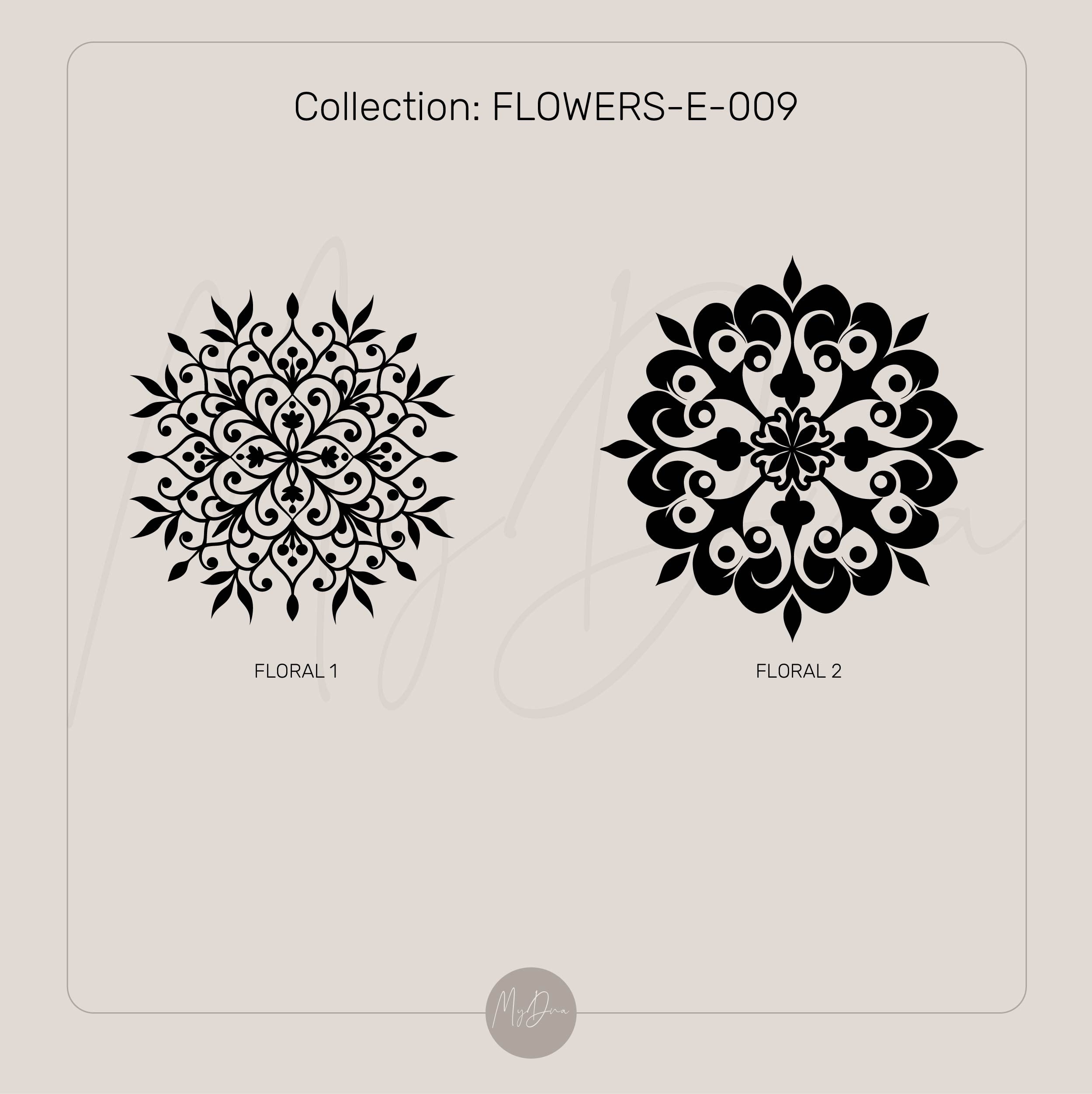 Floral Pattern Signet Ring