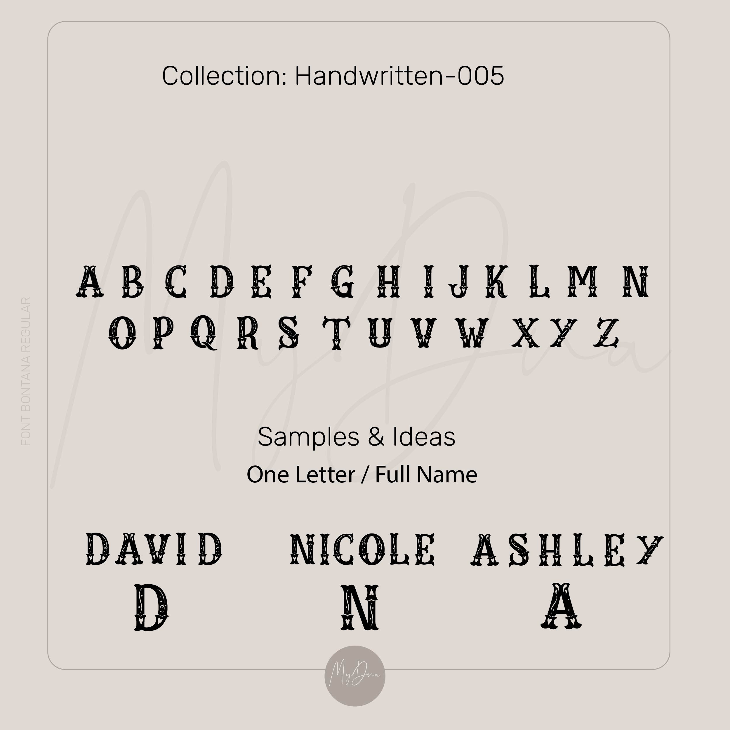 Poker Font Name Bracelet