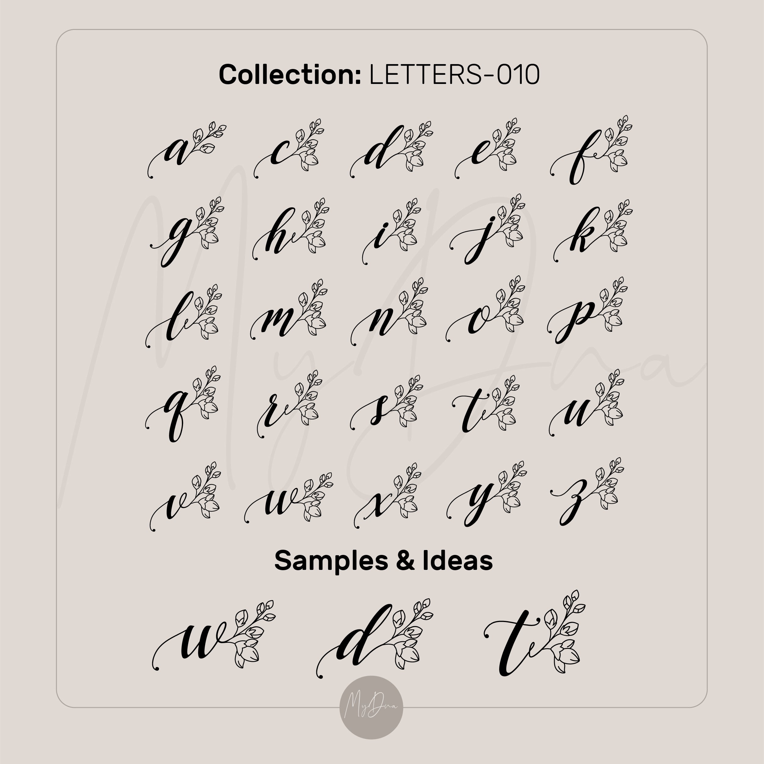 Cute Name Initials Bracelet