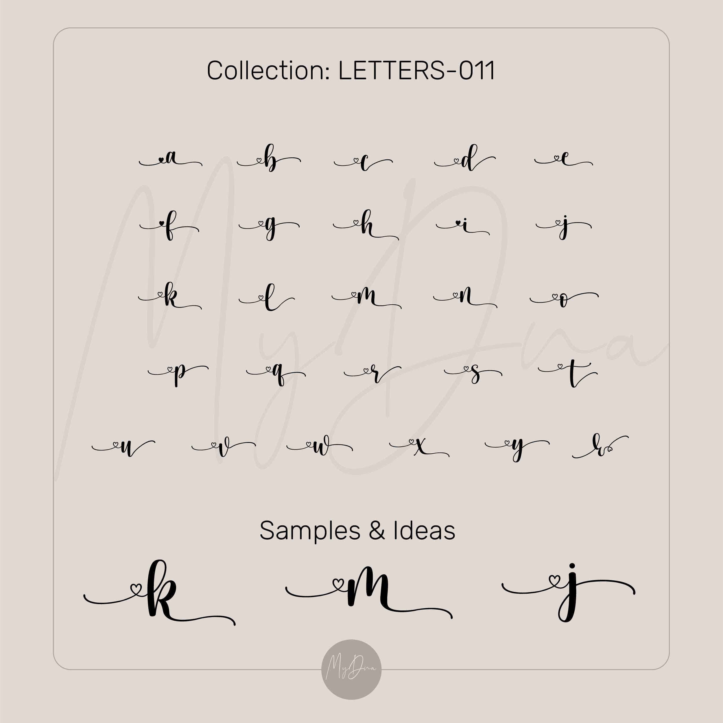 Cute Heart Letter Ring