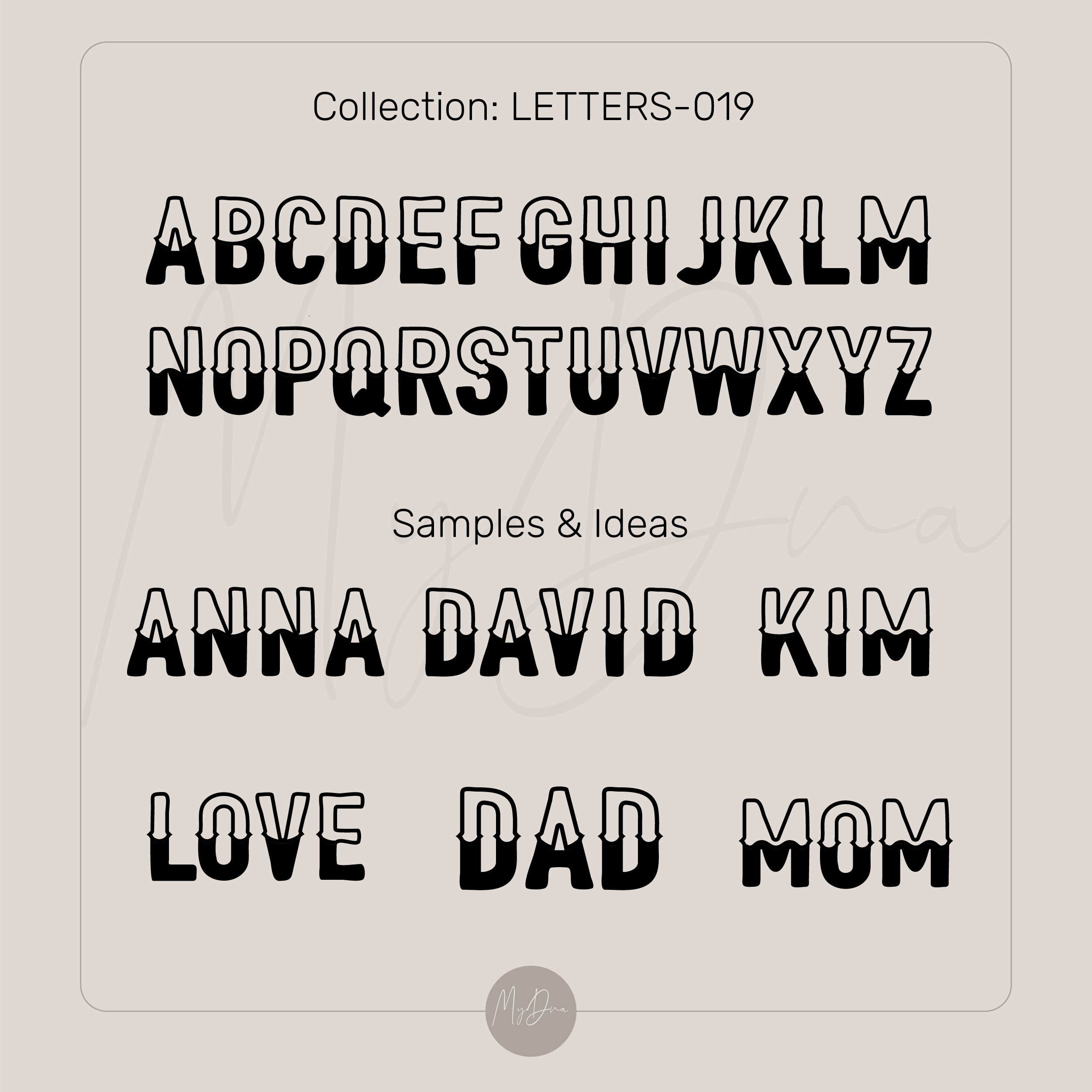 Square Gold Initial Necklace