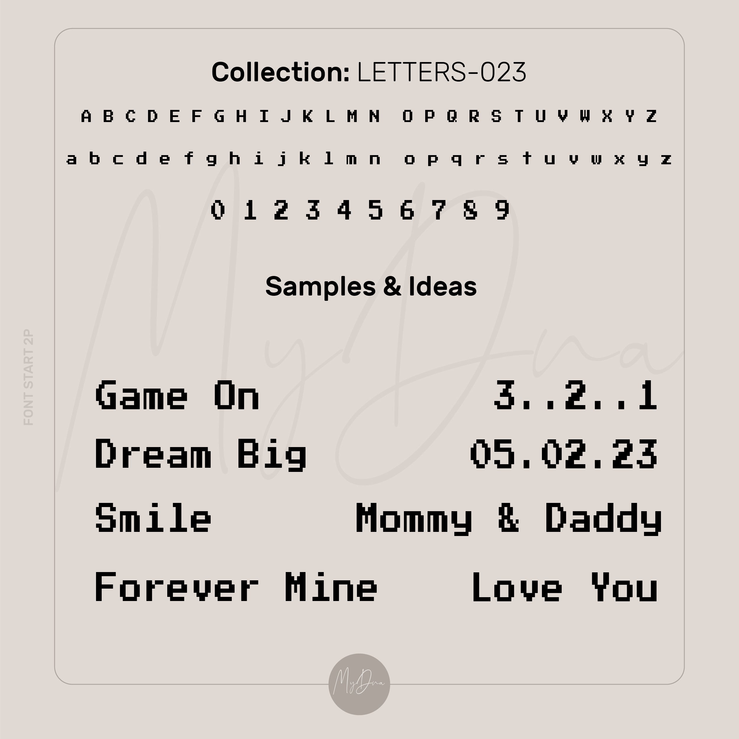 Custom Gaming Font Bracelet