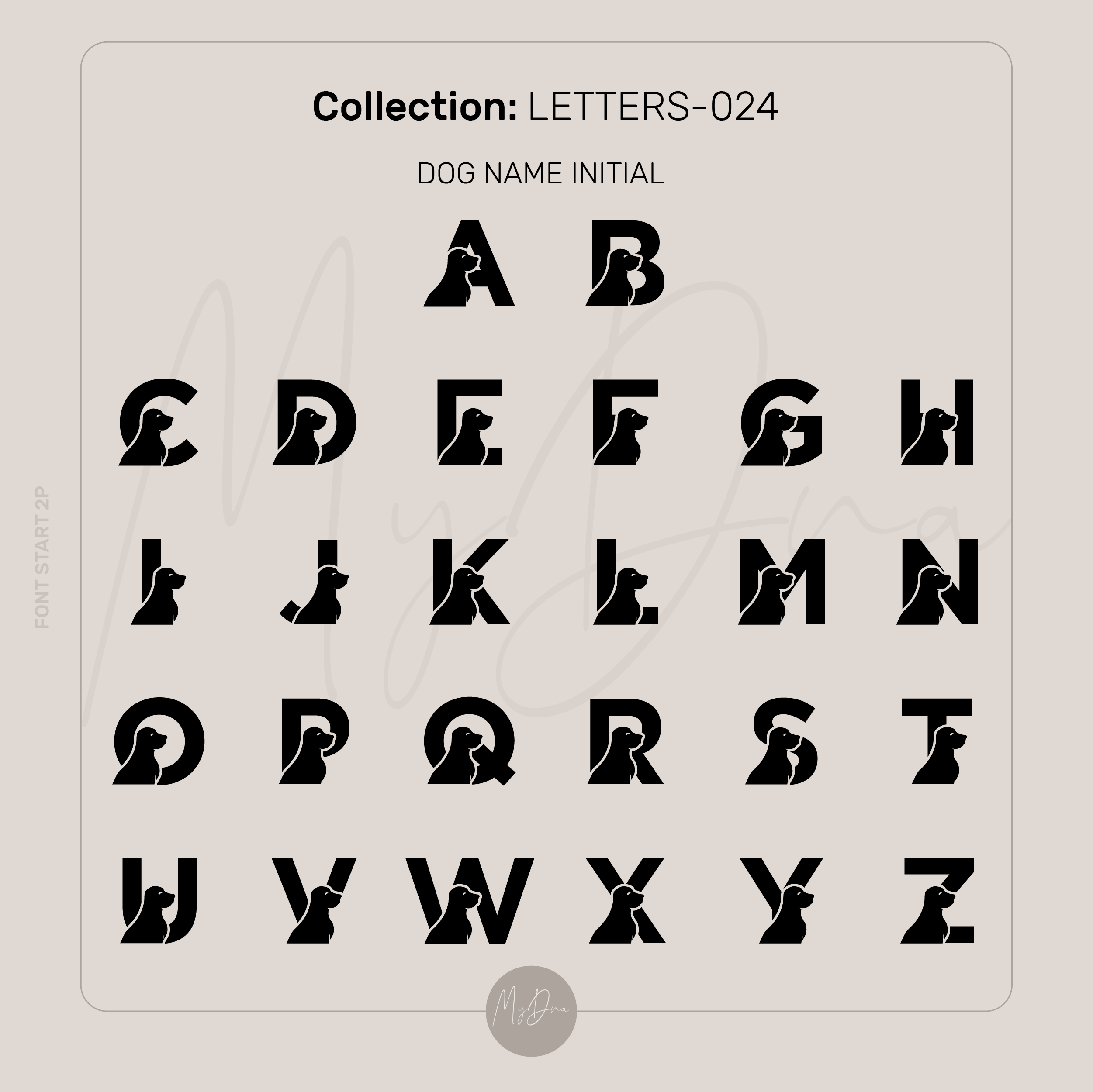 Dog Name Initial Ring