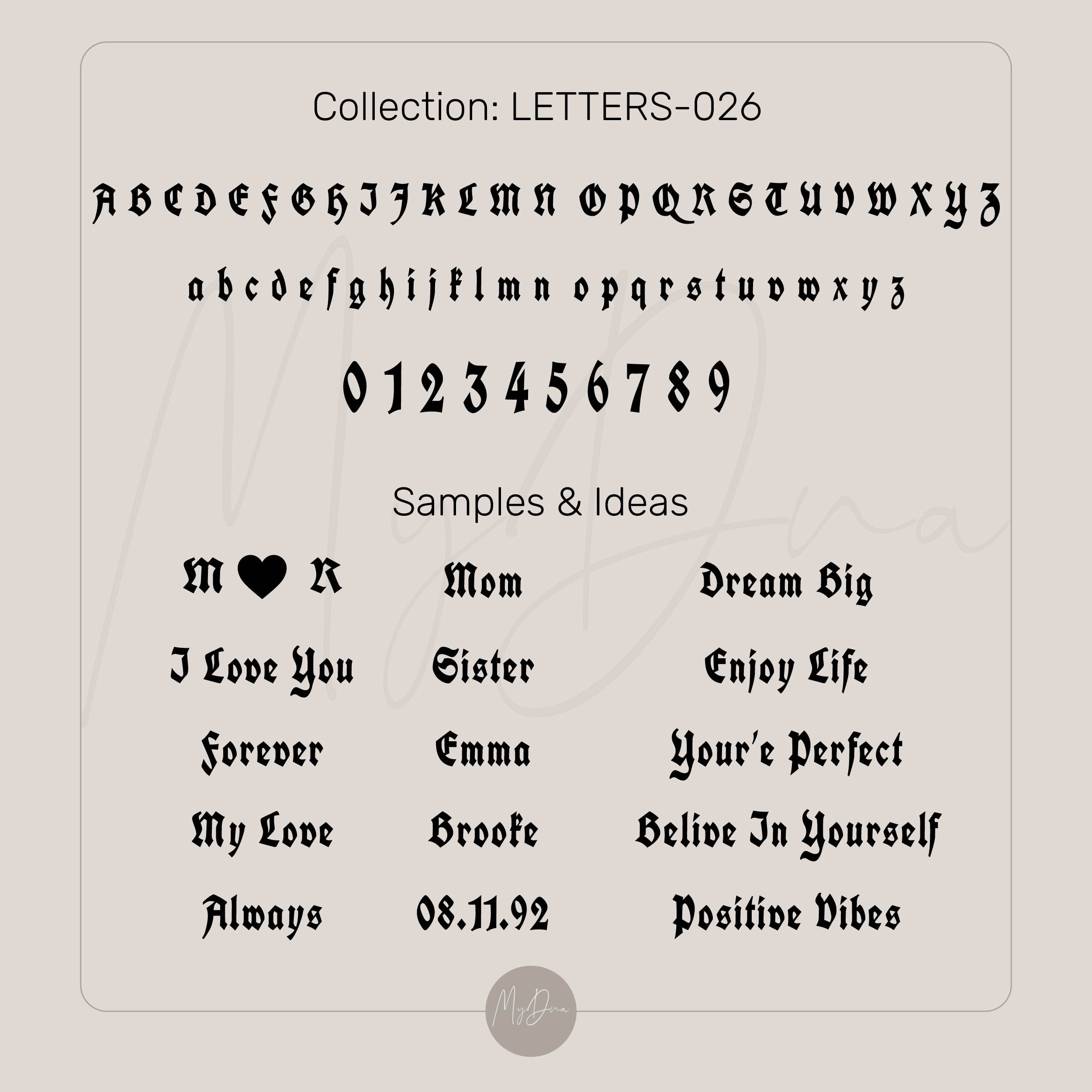 14k Gold Gothic Bracelet