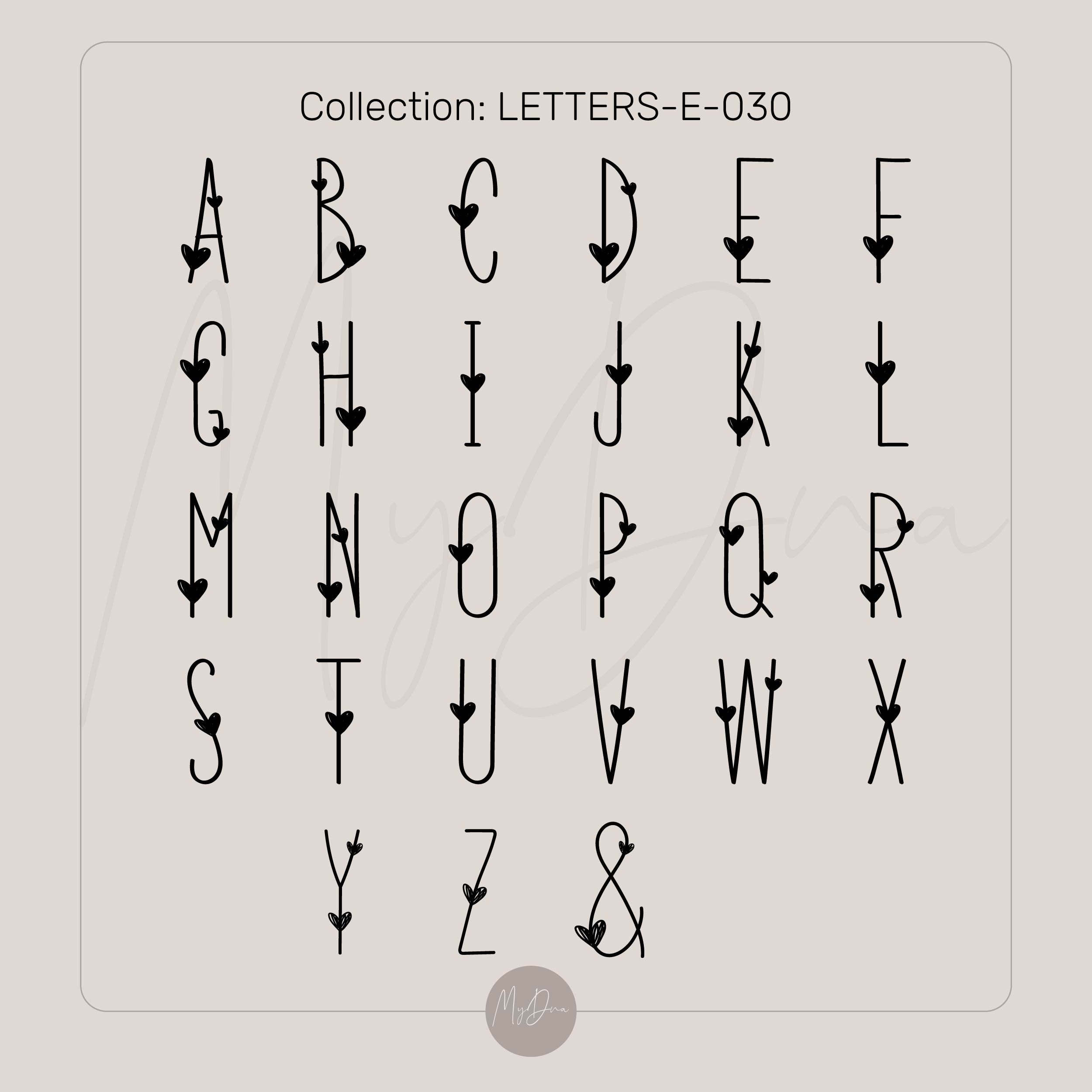 Cute Letter Pendant Necklace