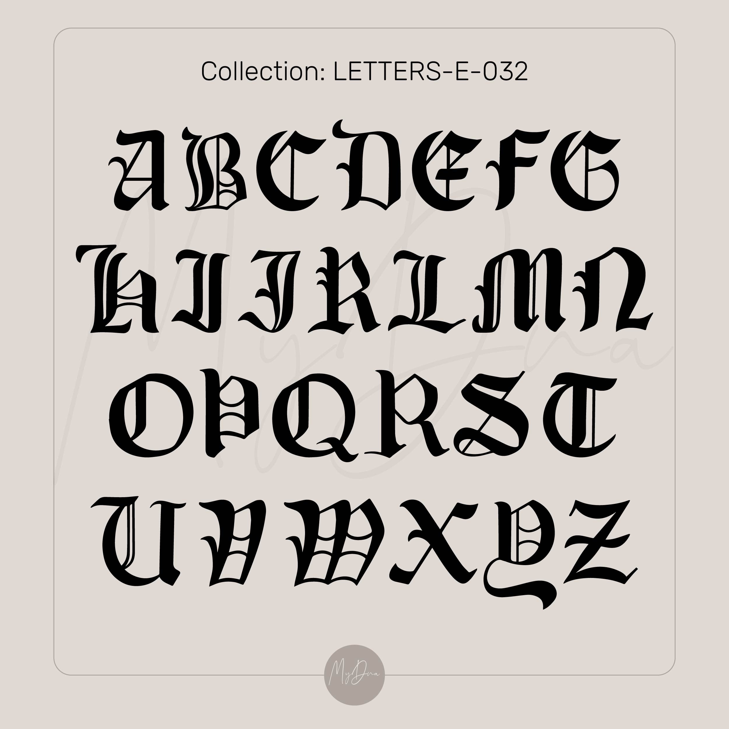 Custom Gothic Letter Ring