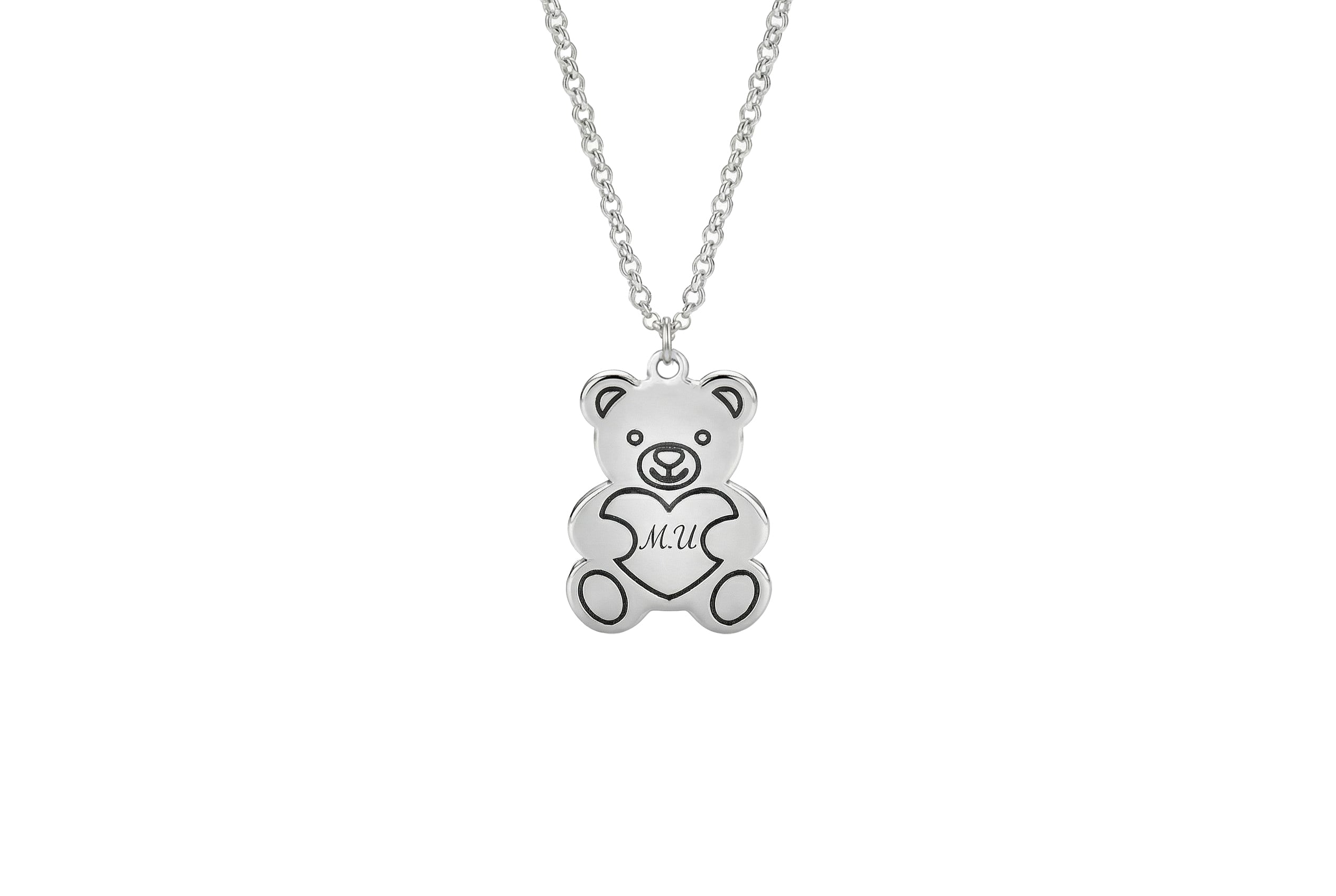 Personalized Teddy Bear Necklace