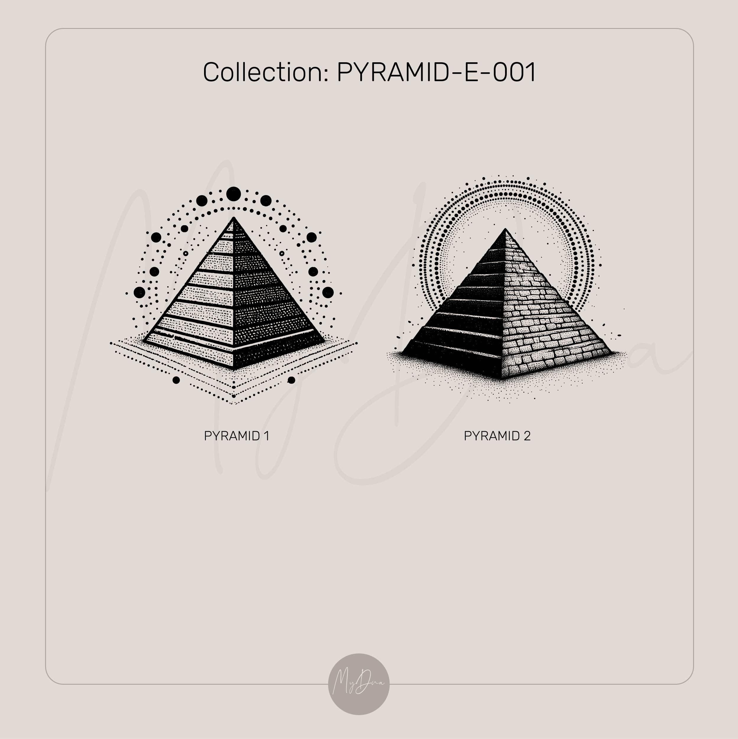 Engraved Pyramid Ring