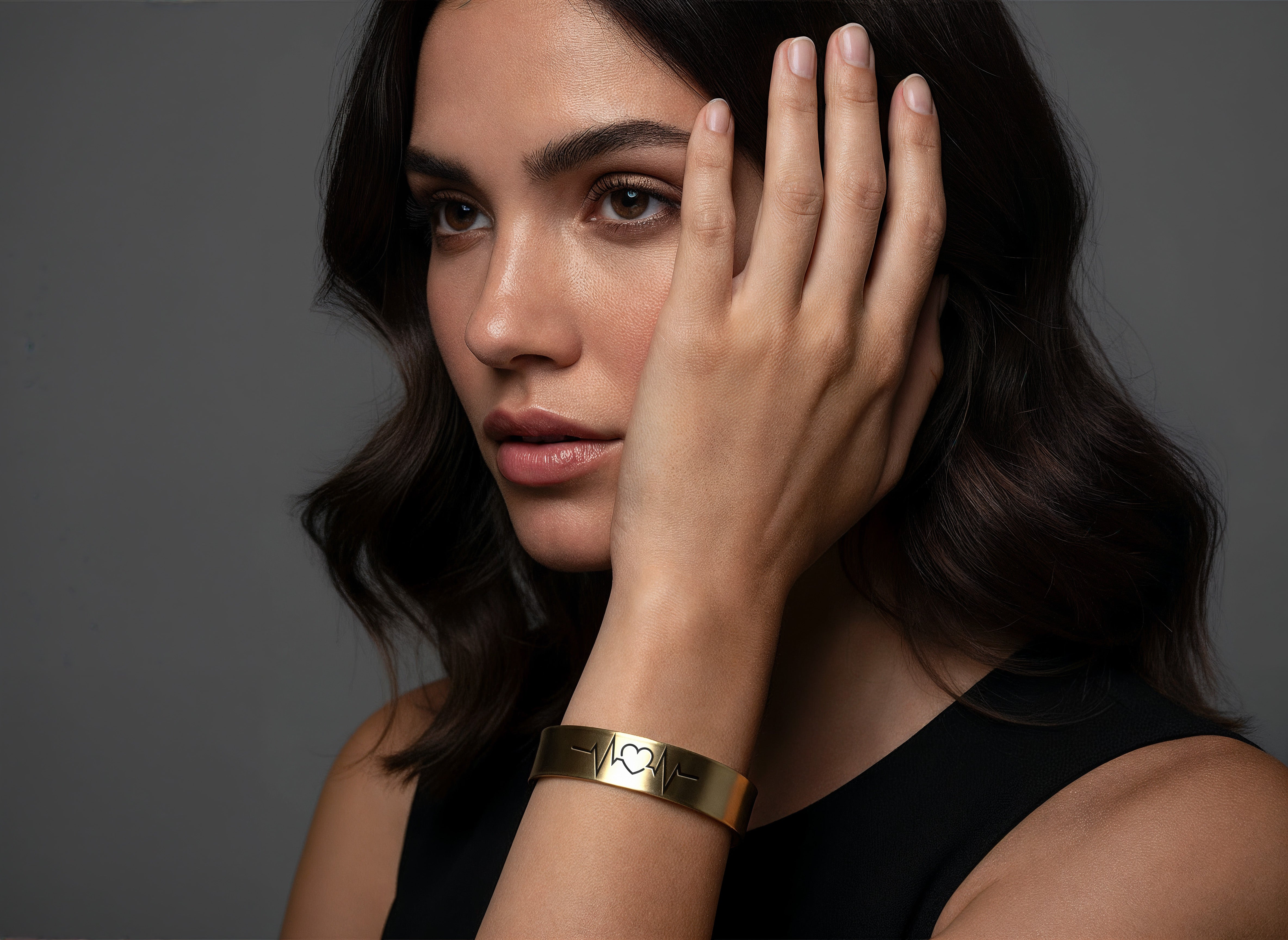 Engraved Heartbeat Bracelet