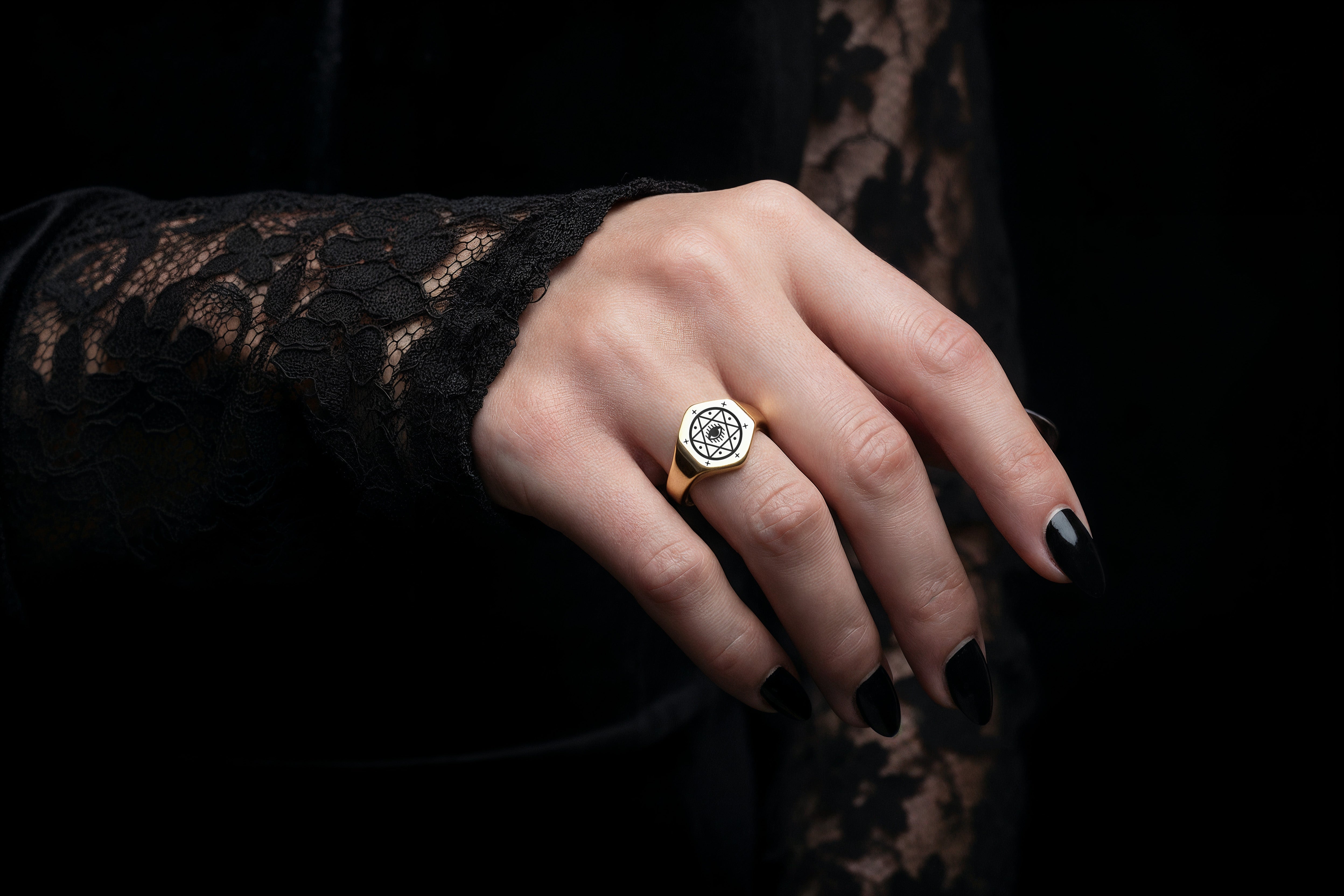 14k Gold Masonic Signet Ring