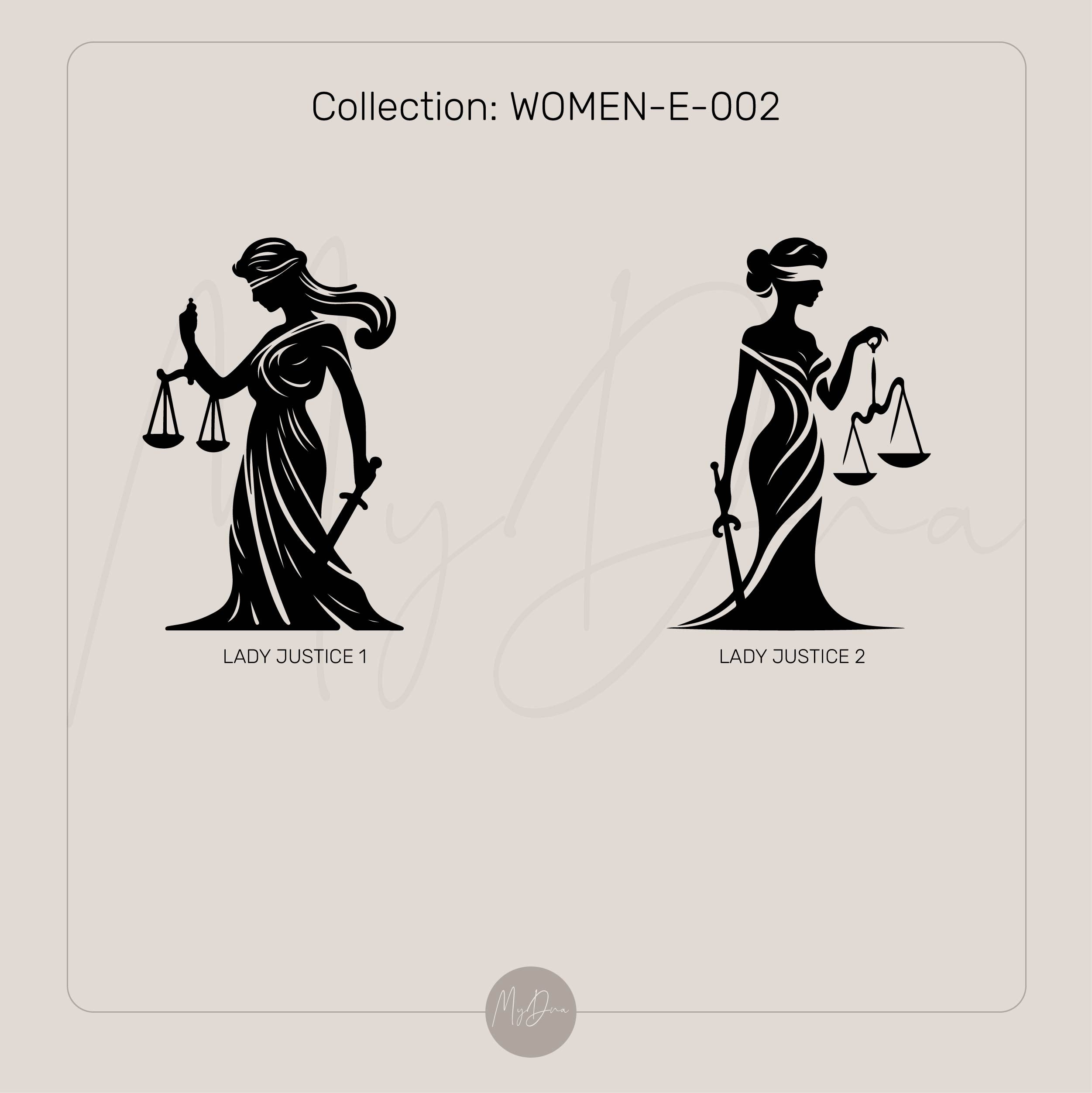 14k Gold Lady Justice Ring