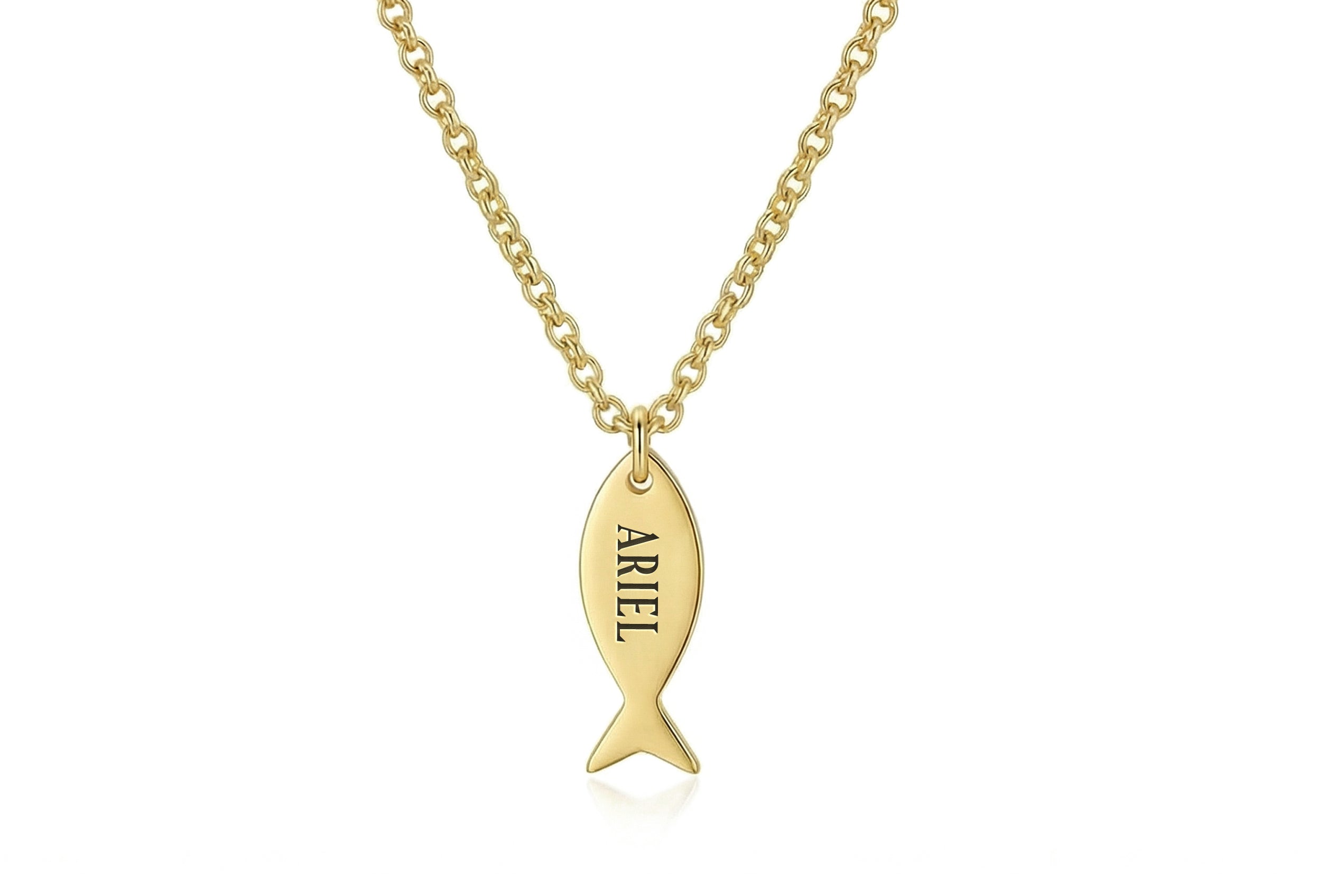 Personalized Fish Necklace