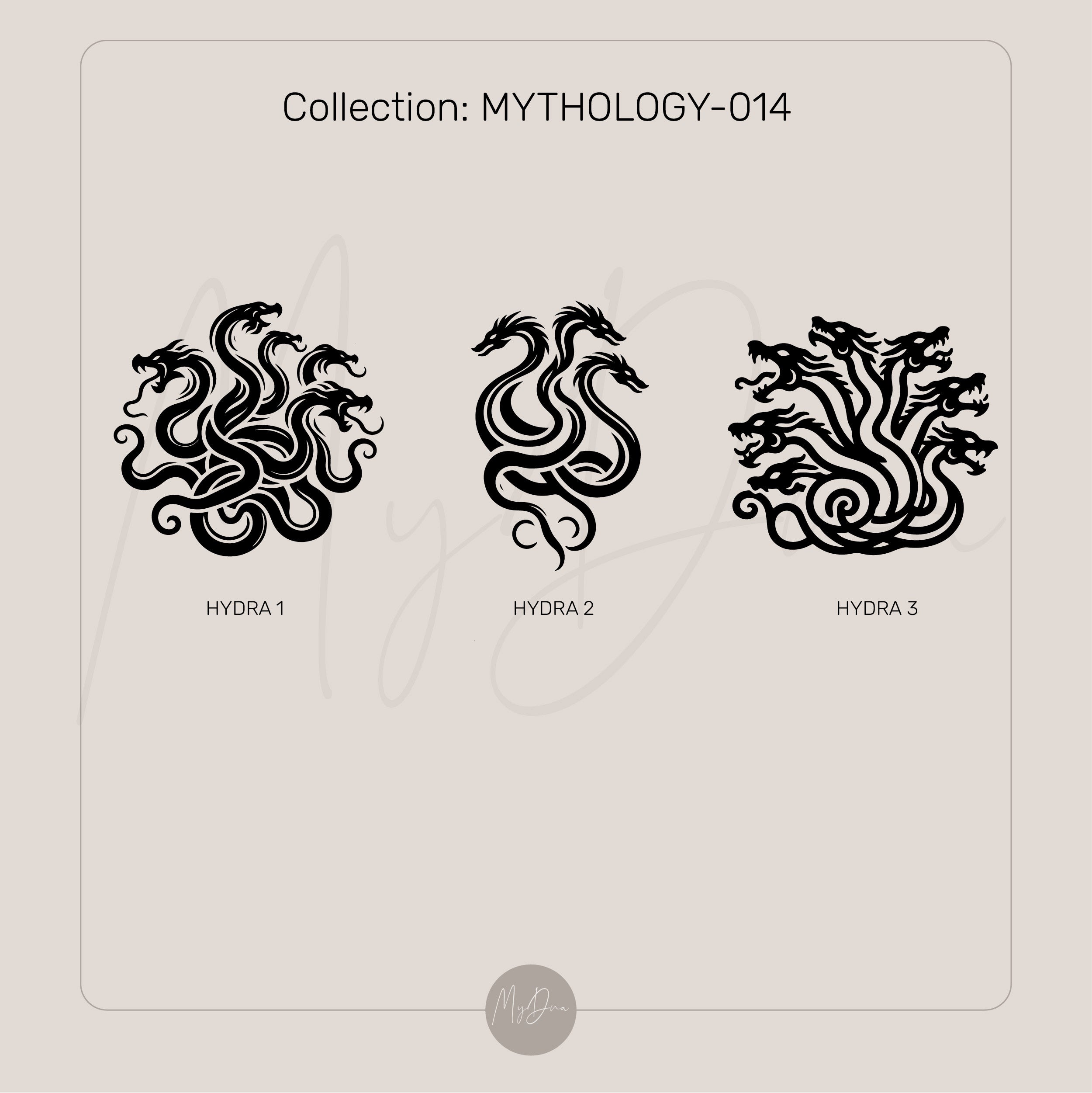 Engraved Mythical Hydra Bracelet