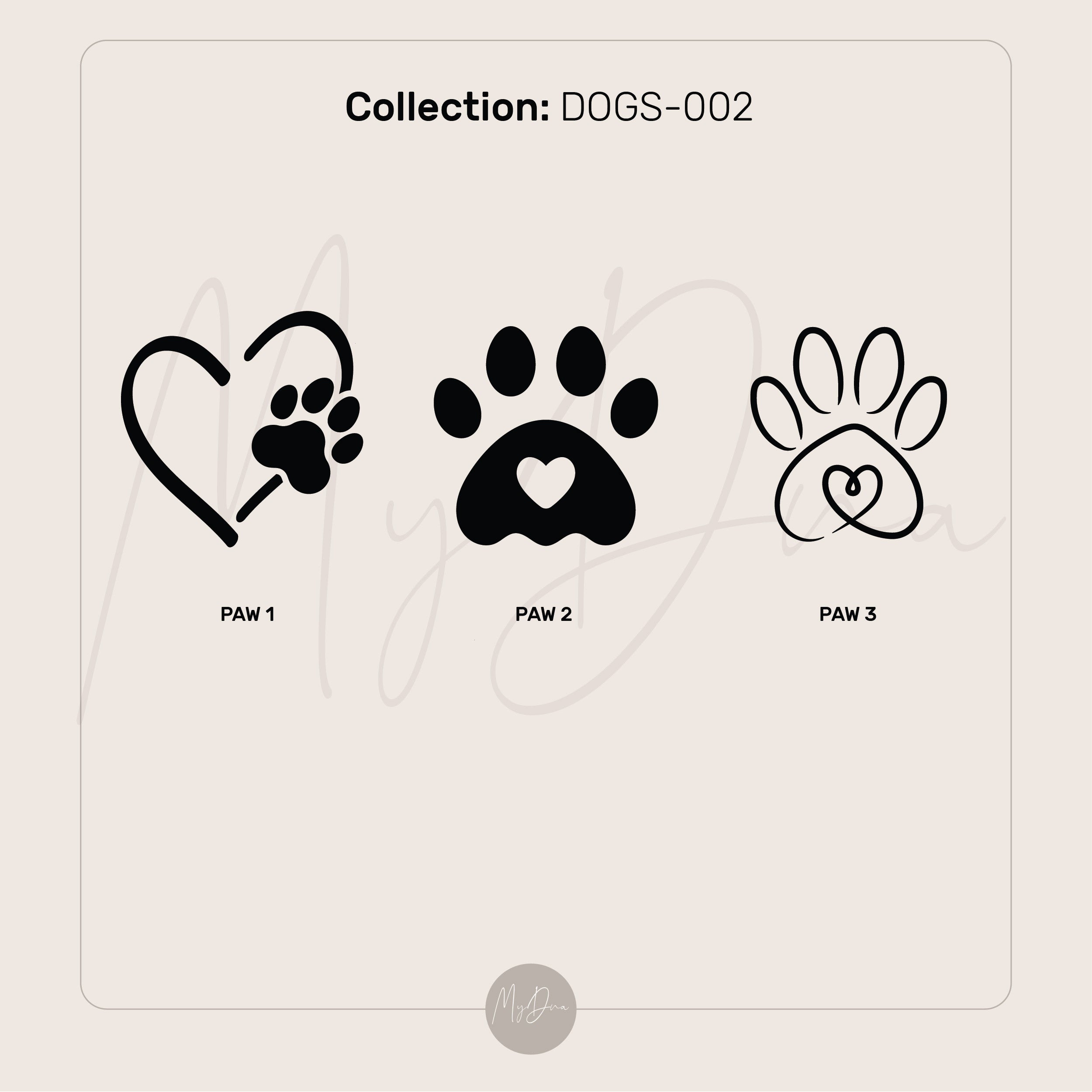 Dog Paw Memorial Ring