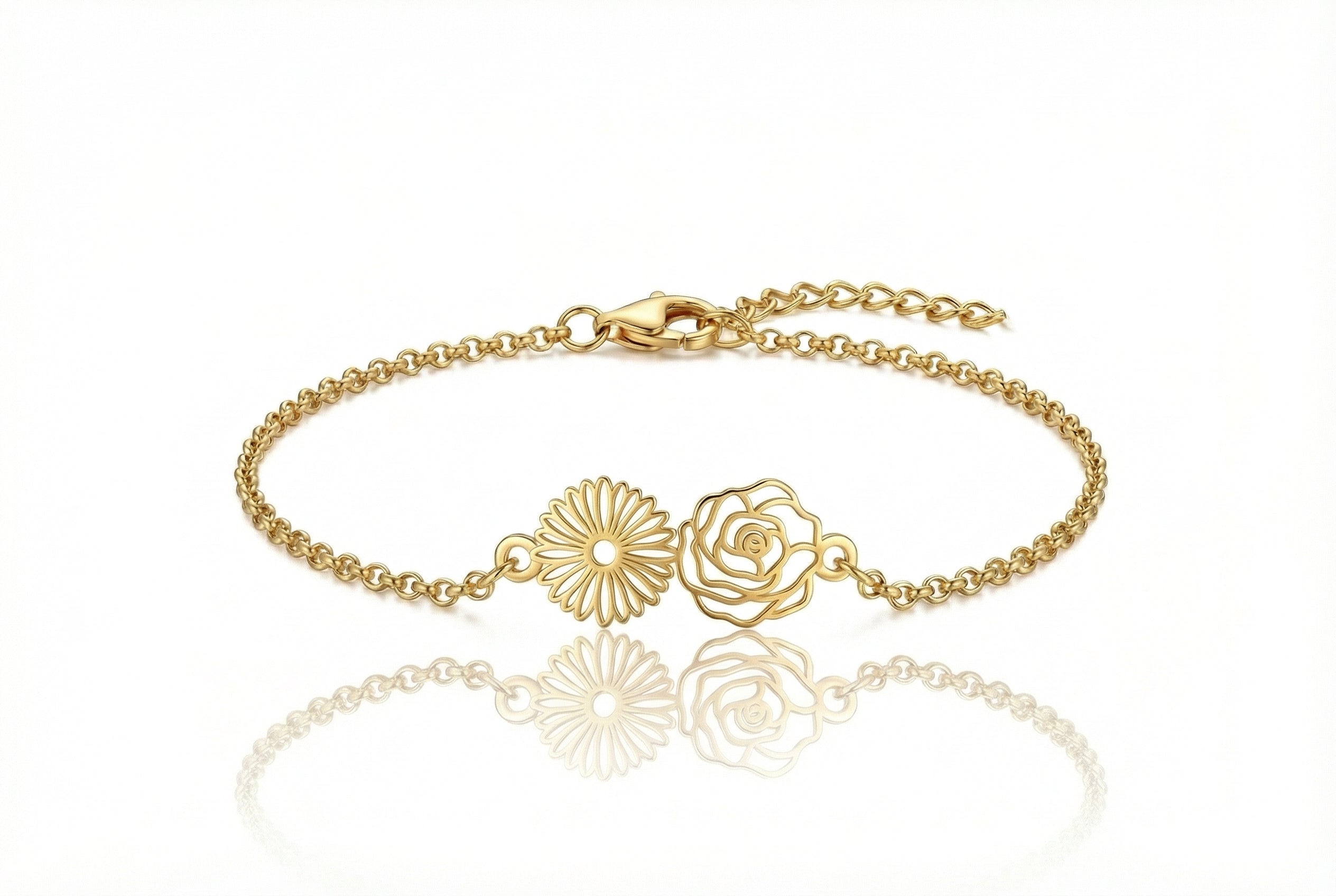 Double Birth Flower Bracelet