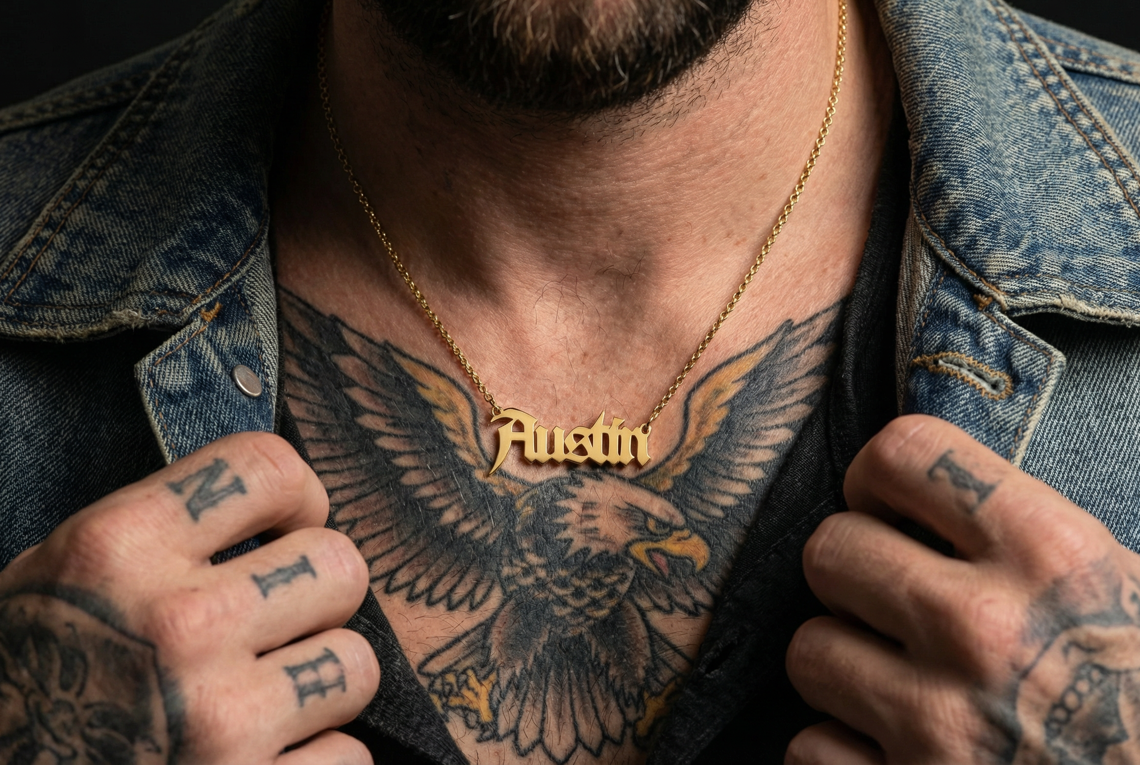 18k Gold Name Necklace