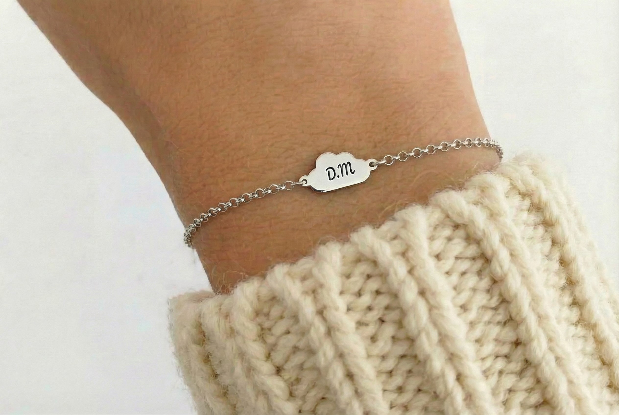 Cloud Name Bracelet