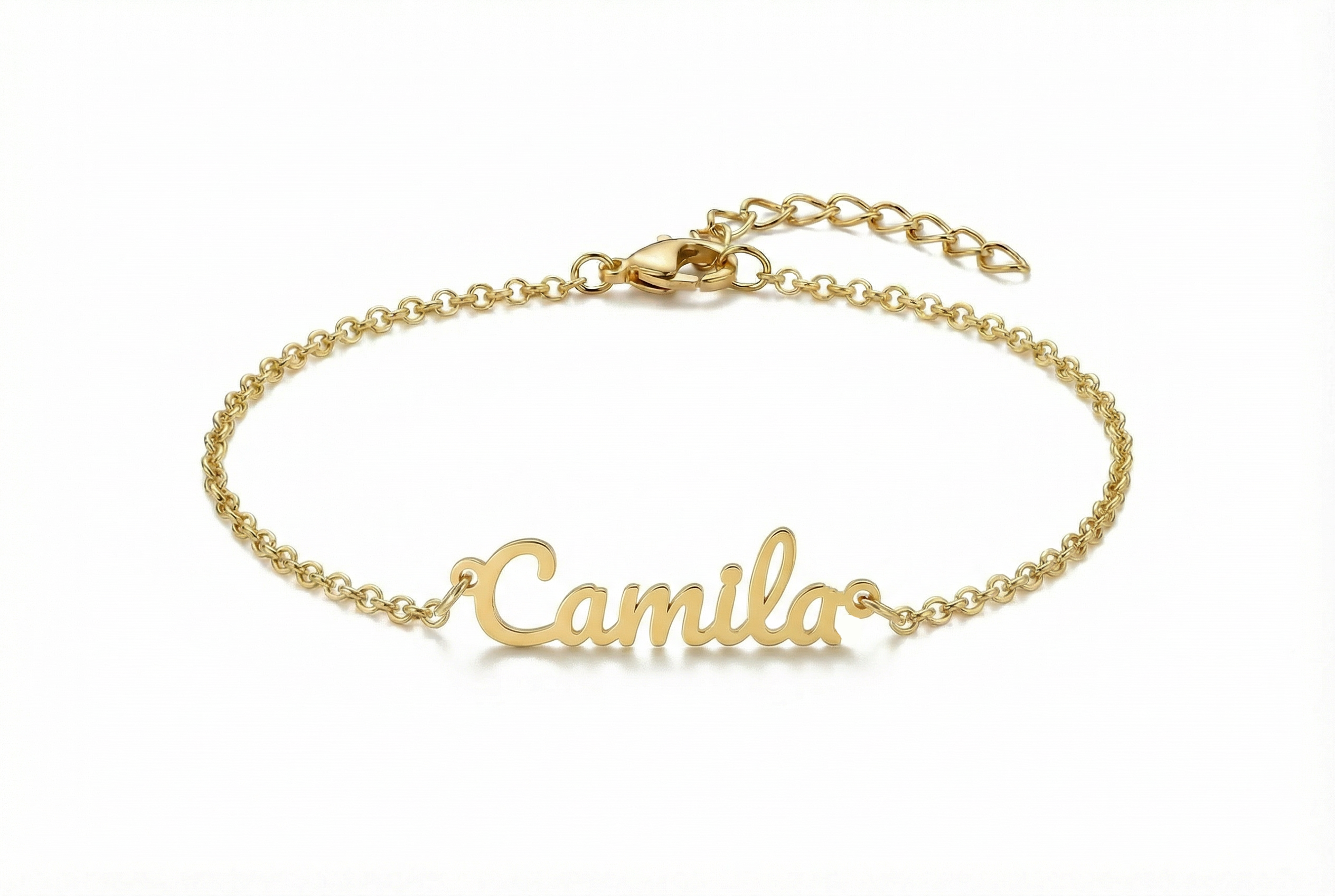 Silver Name Hand Bracelet