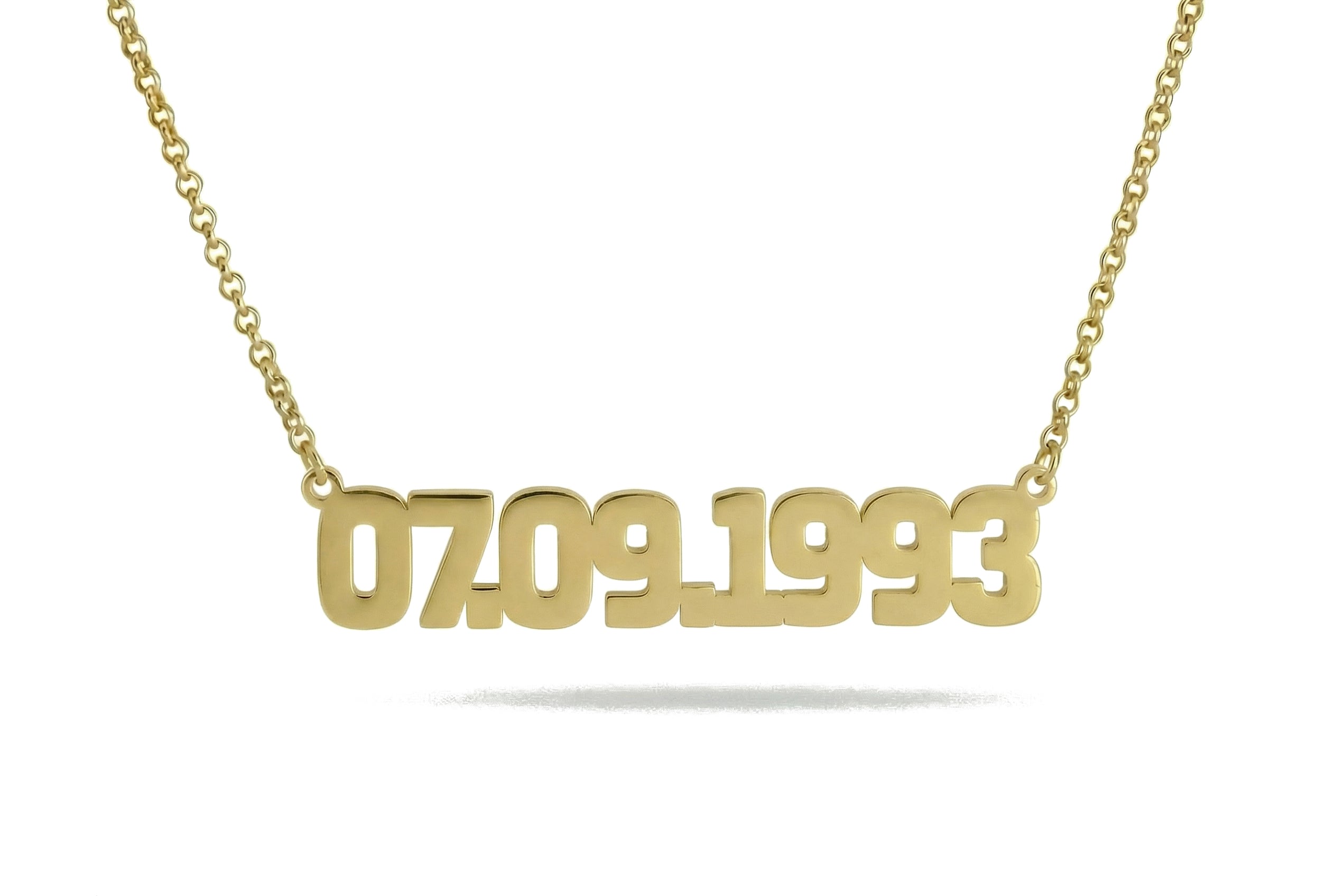 Personalized Birth Date Necklace