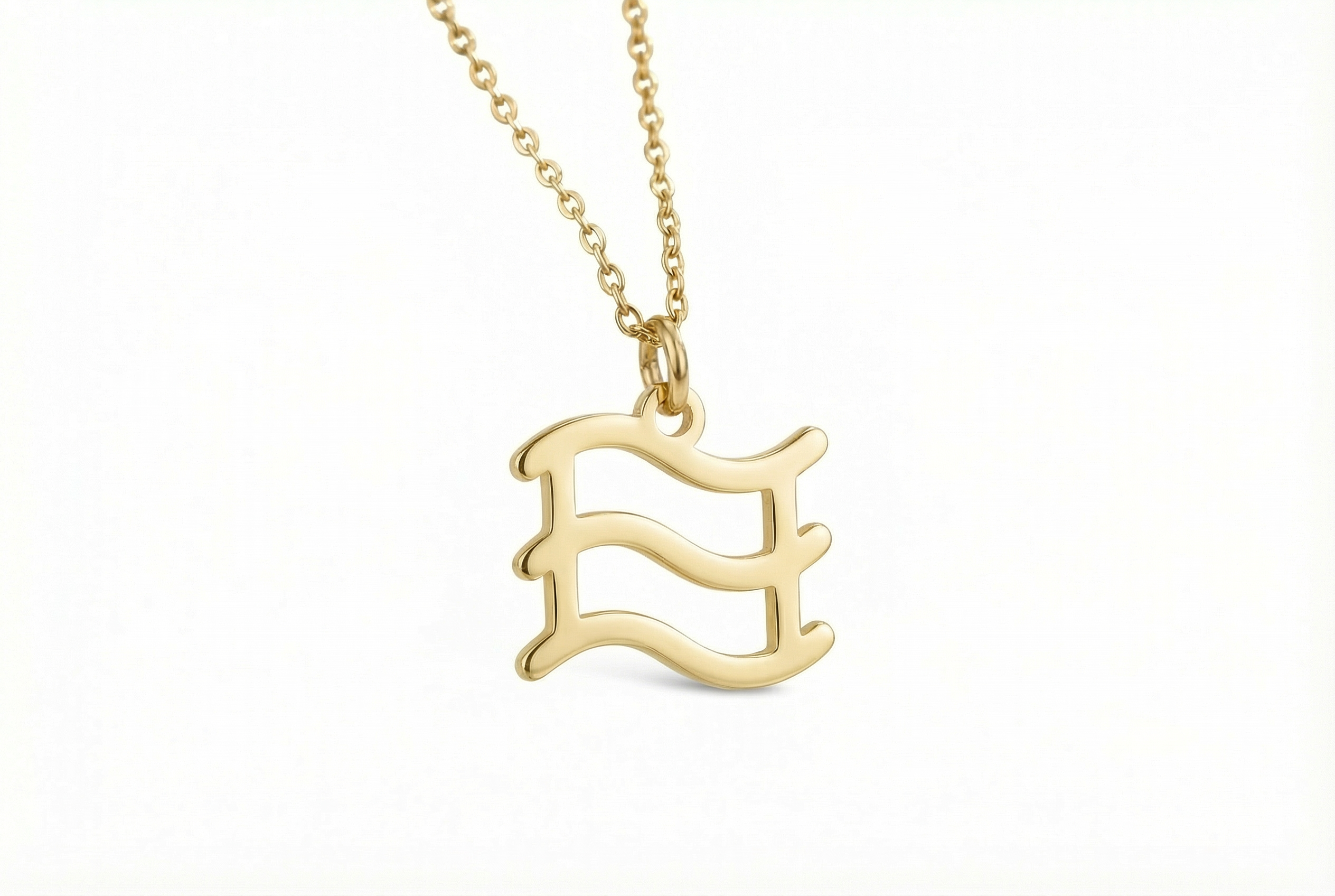Minimalist Aquarius Star Sign Necklace