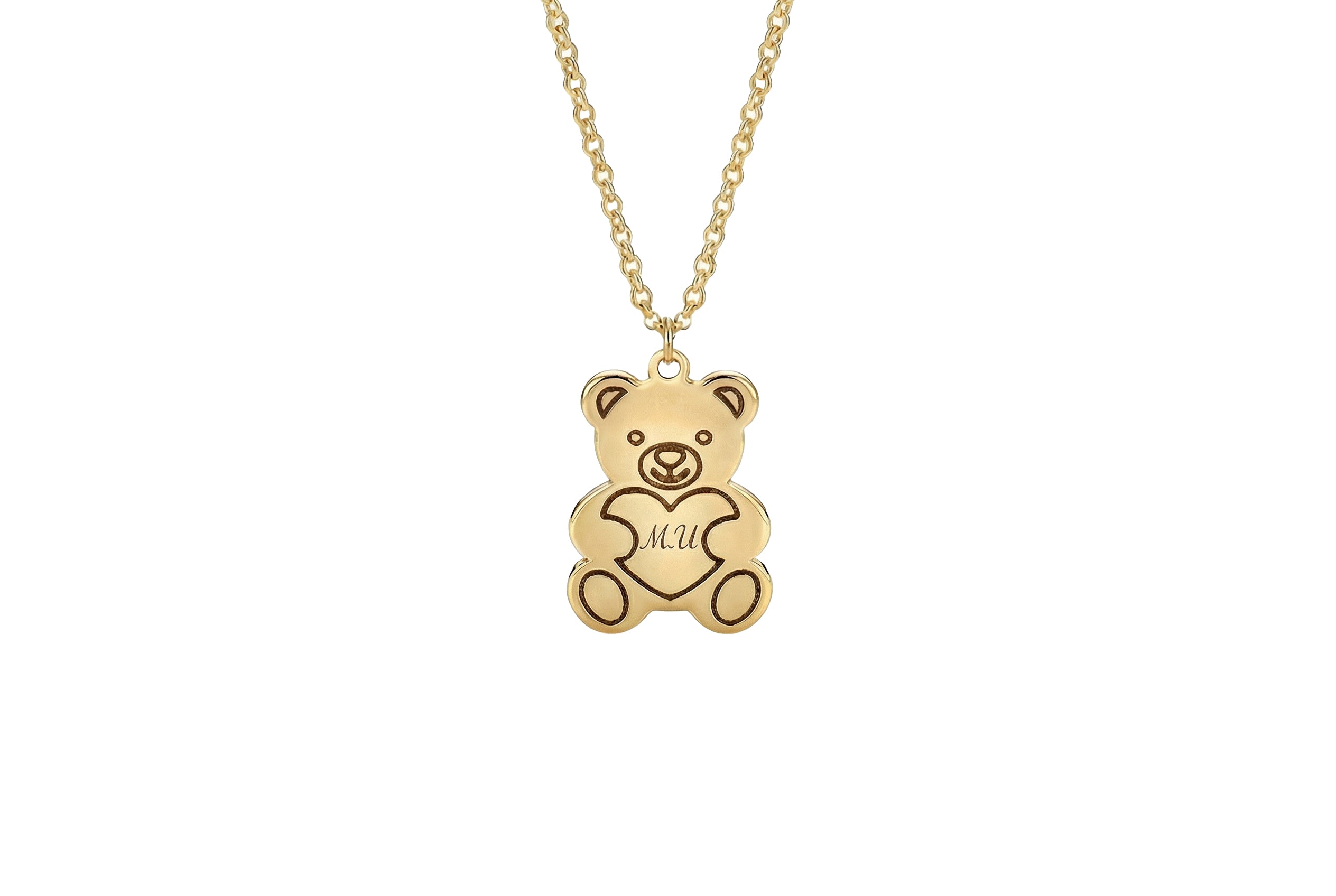 Personalized Teddy Bear Necklace
