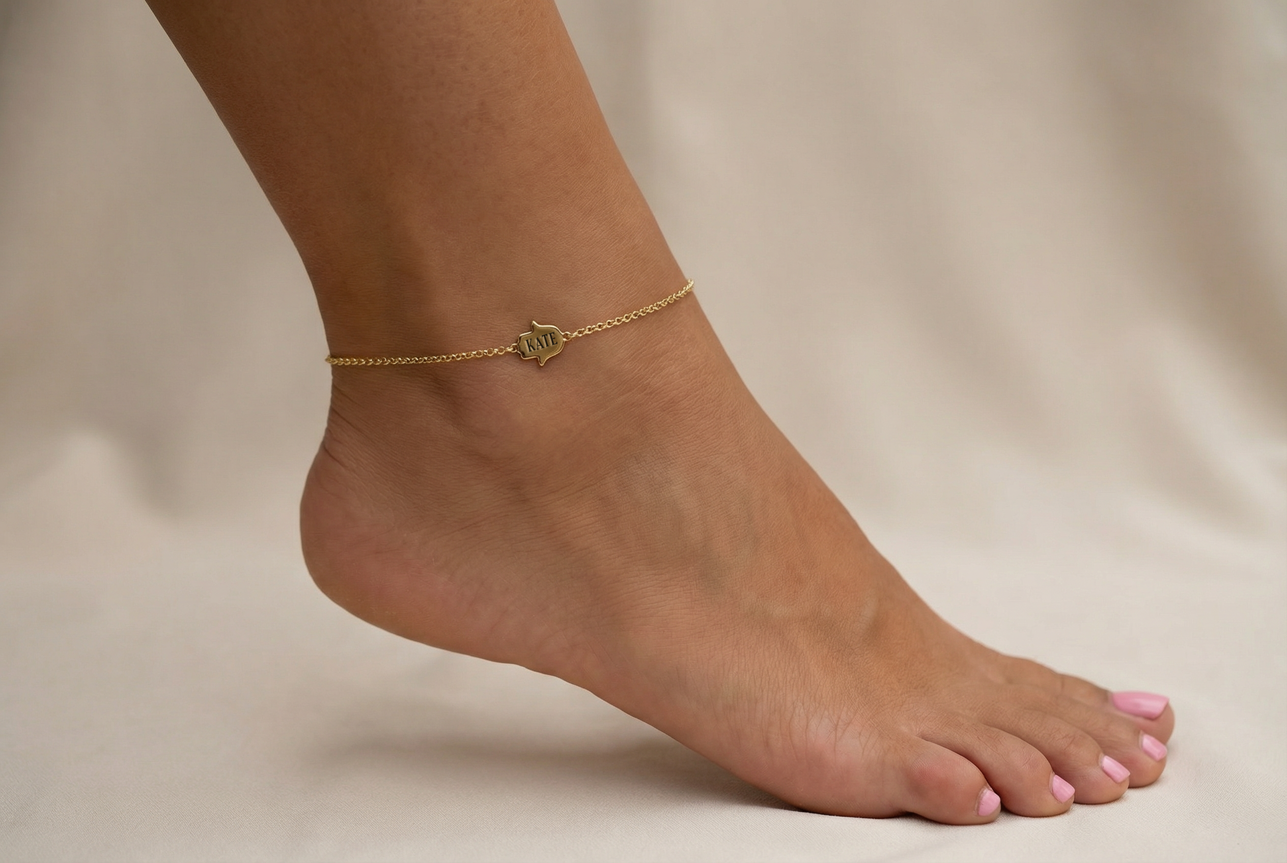 Hamsa Charm Anklet