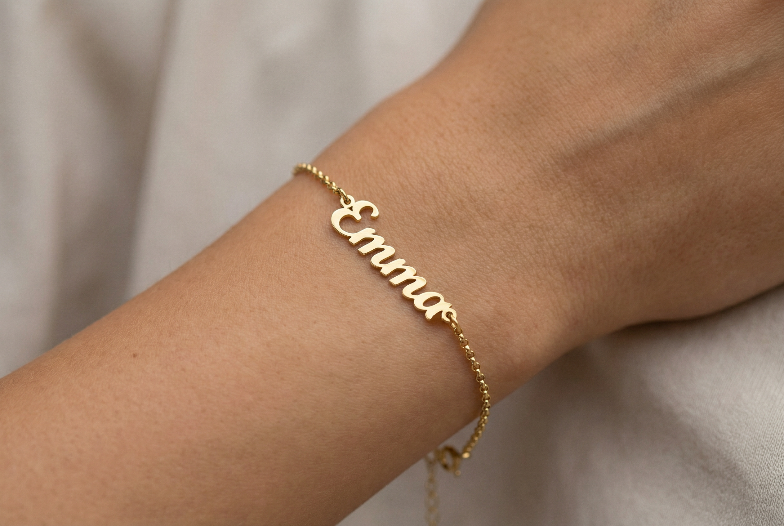 Cute Personalized Text Bracelet