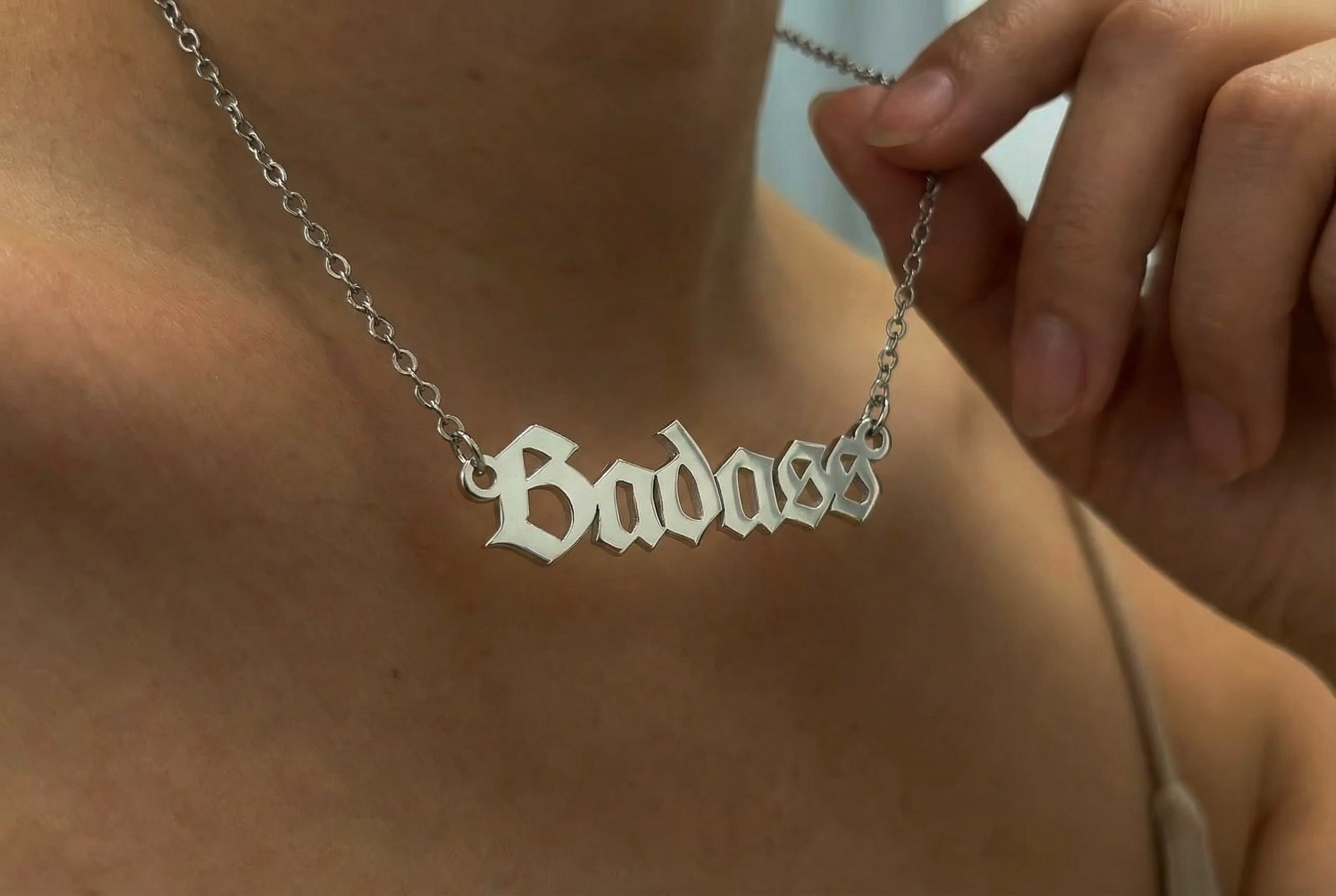 Feminine Badass Silver Necklace