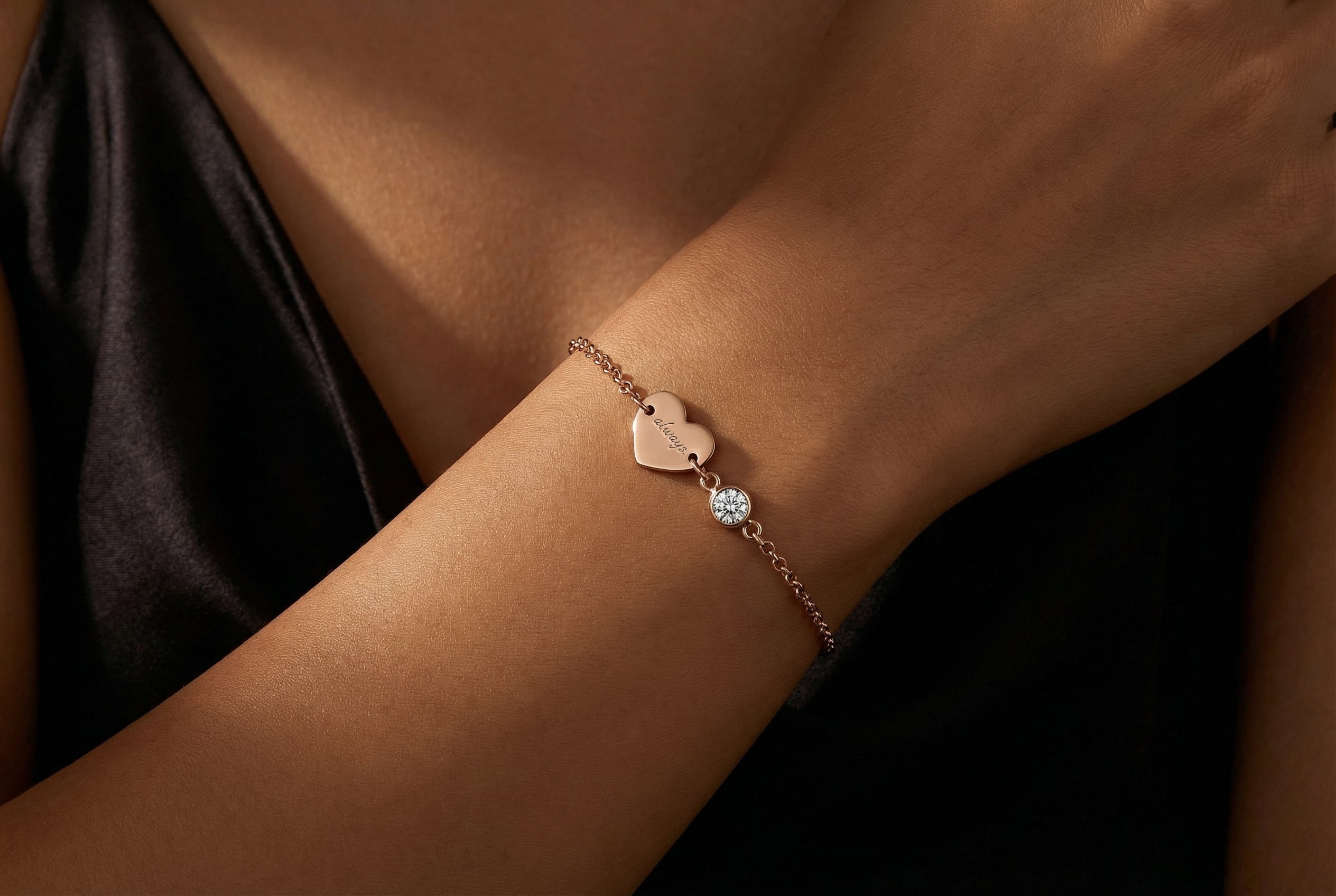 Personalized Heart Bracelet