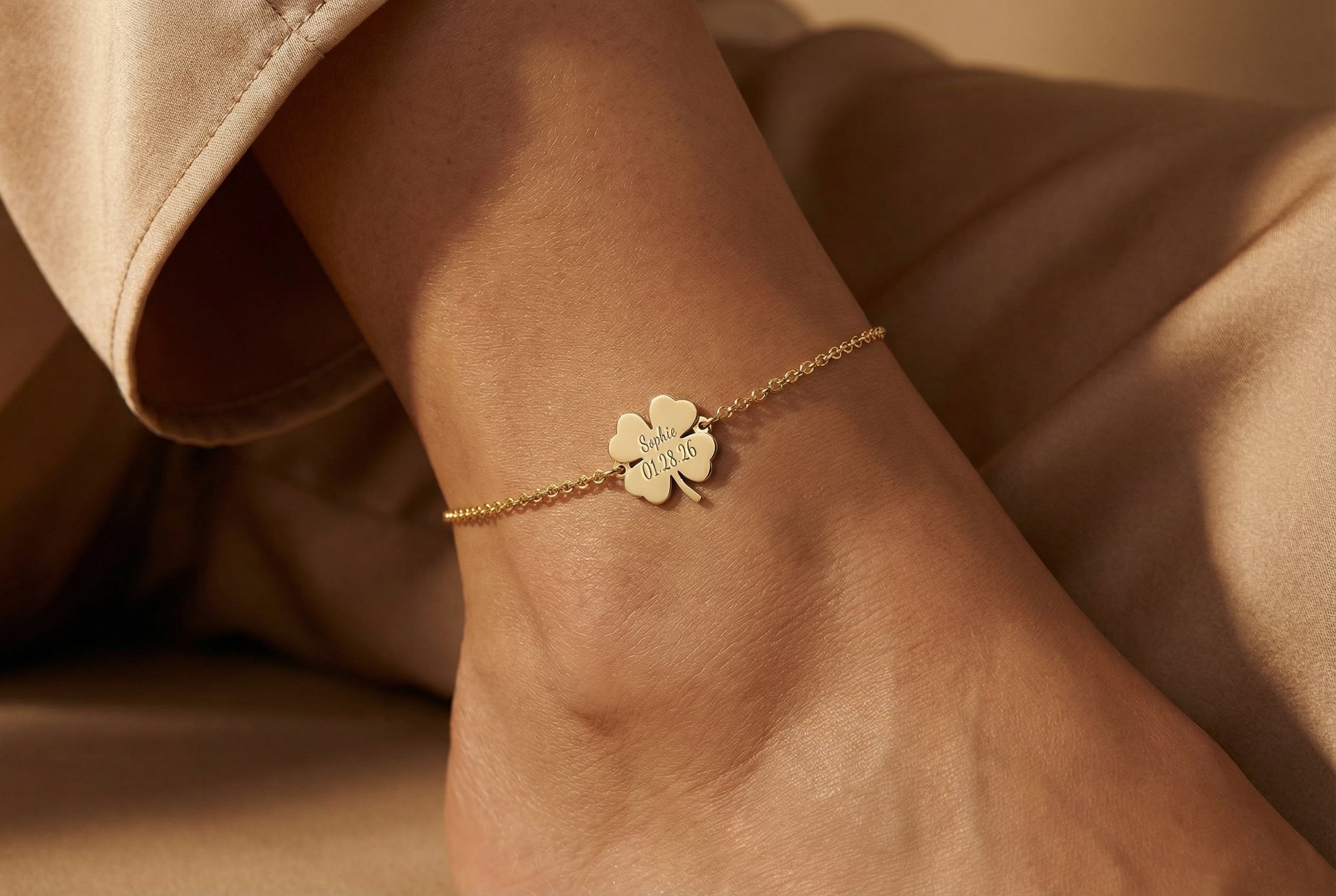 Custom Clover Anklet