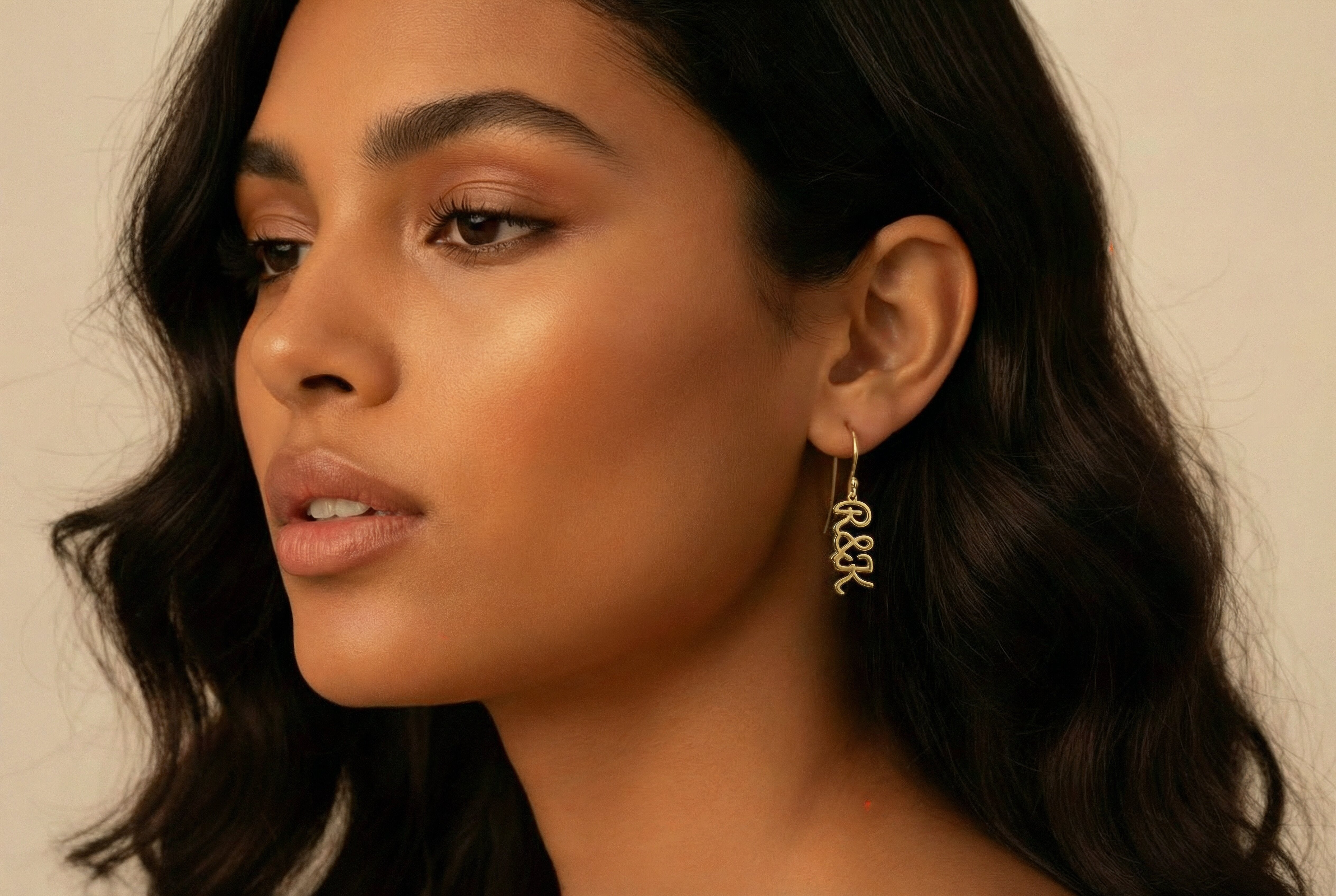 Anniversary Initials Earrings