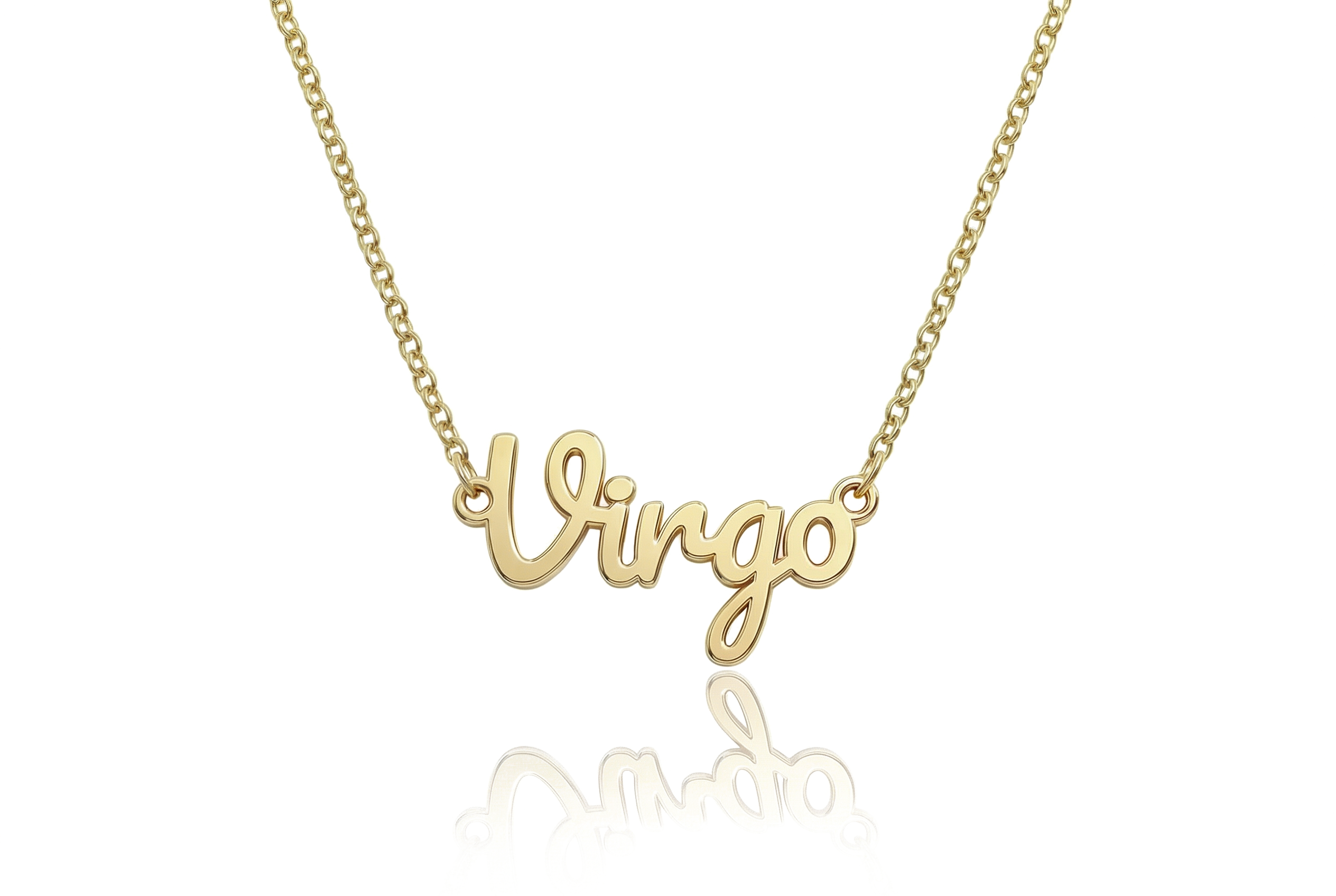 Virgo Zodiac Name Necklace