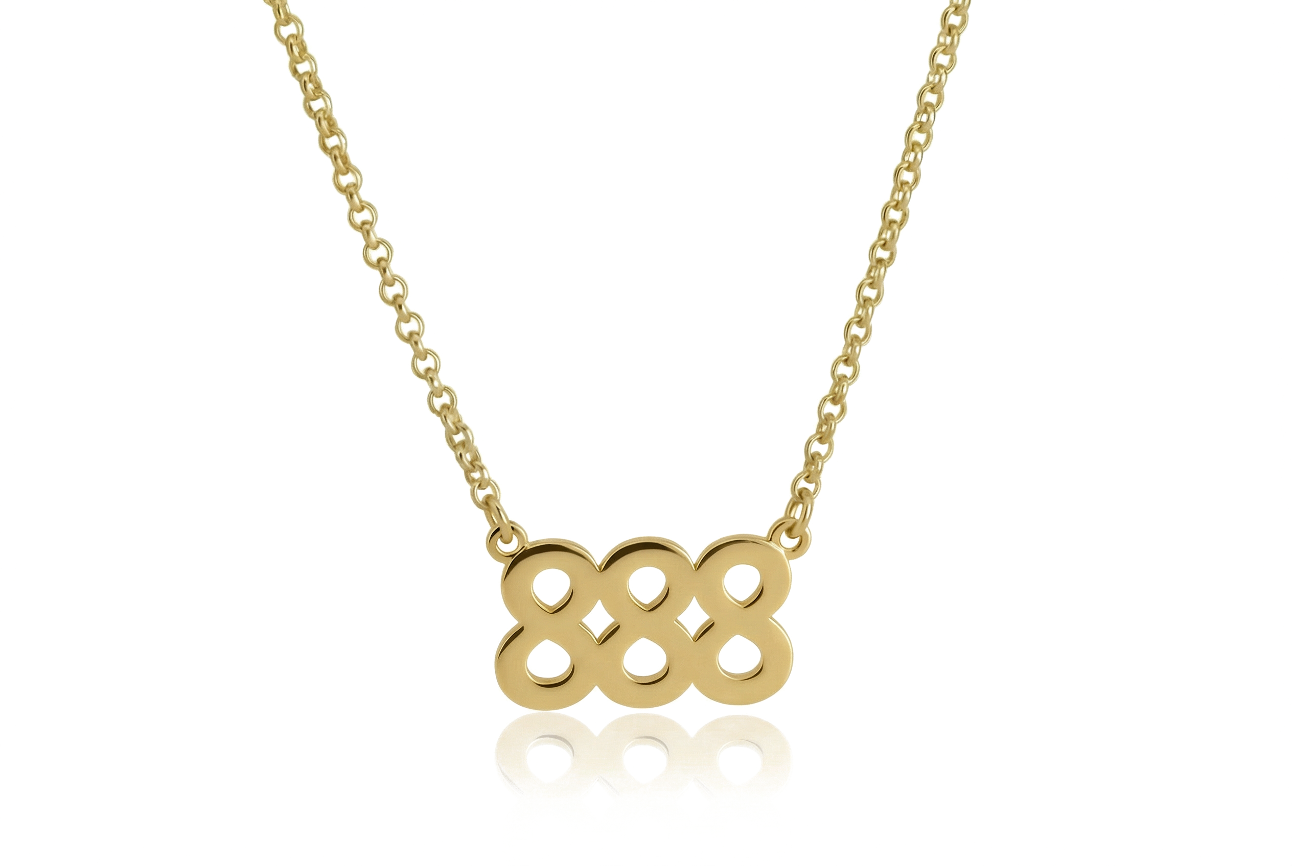 888 Christian Number Necklace