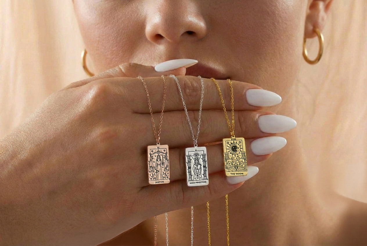 Temperance Tarot Card Necklace