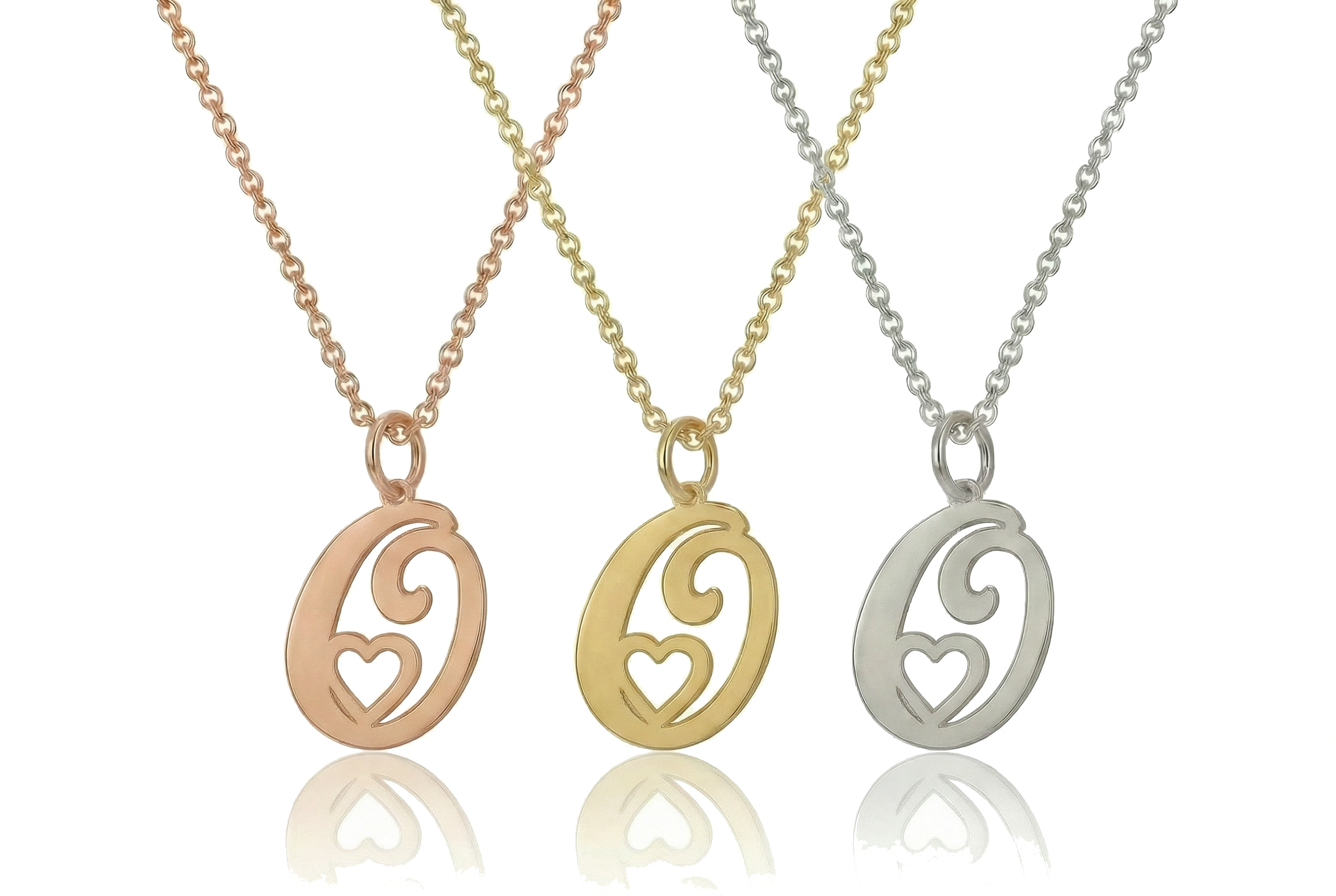 Custom Heart Monogram Pendant