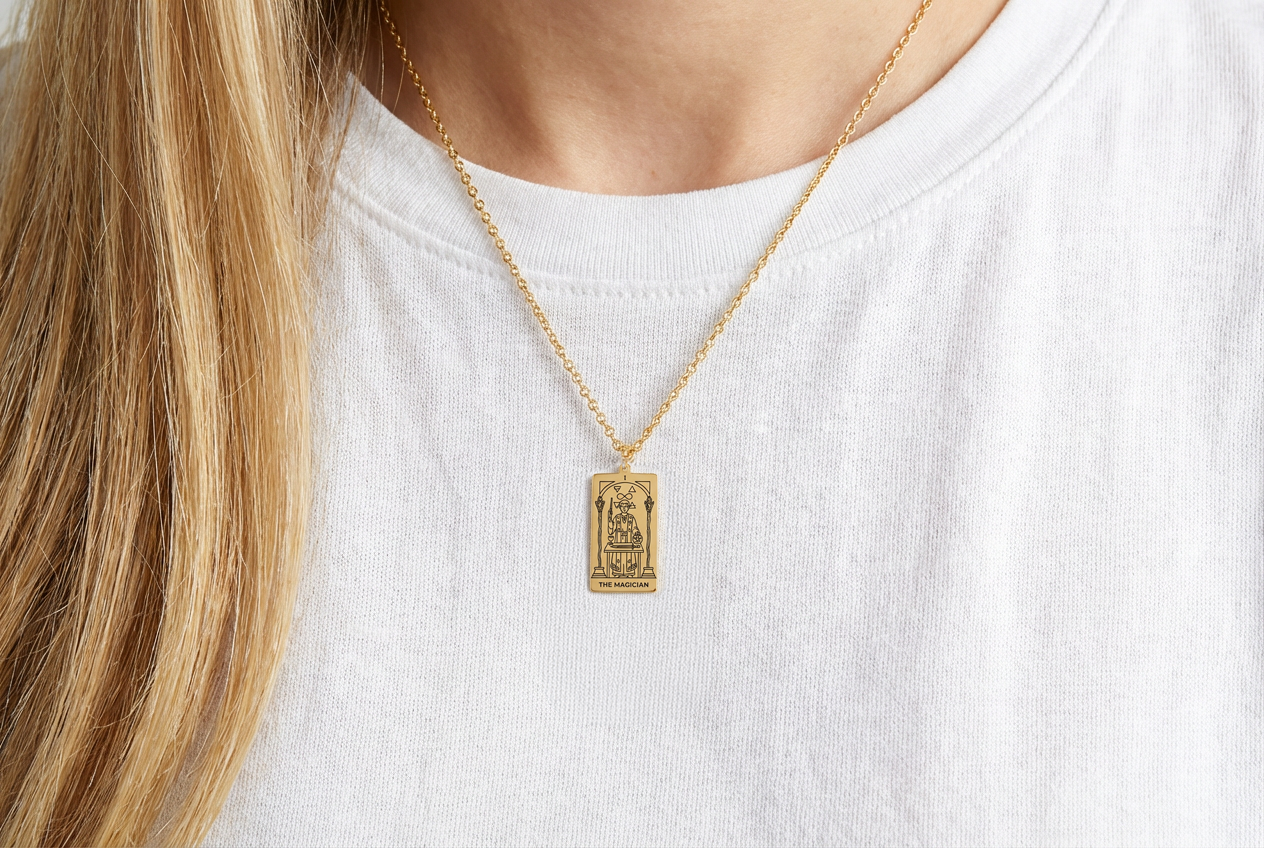 The Magician Tarot Card Necklace