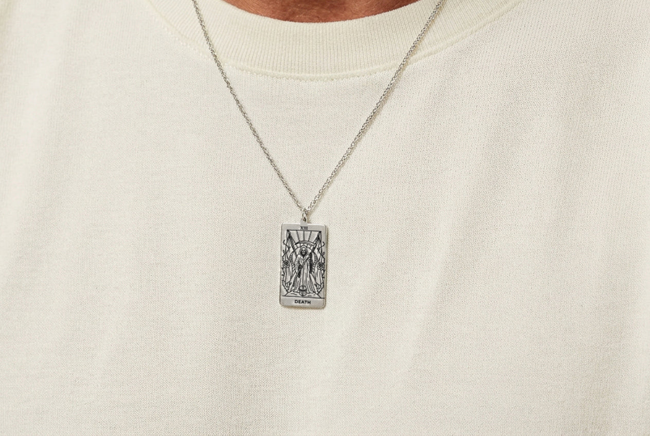 Death Tarot Card Necklace